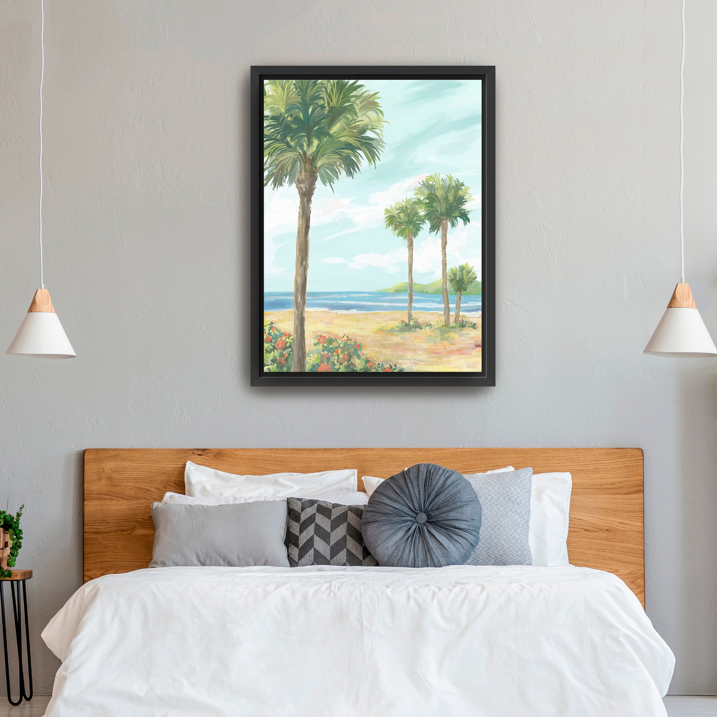 Summertime Palms Canvas Giclee