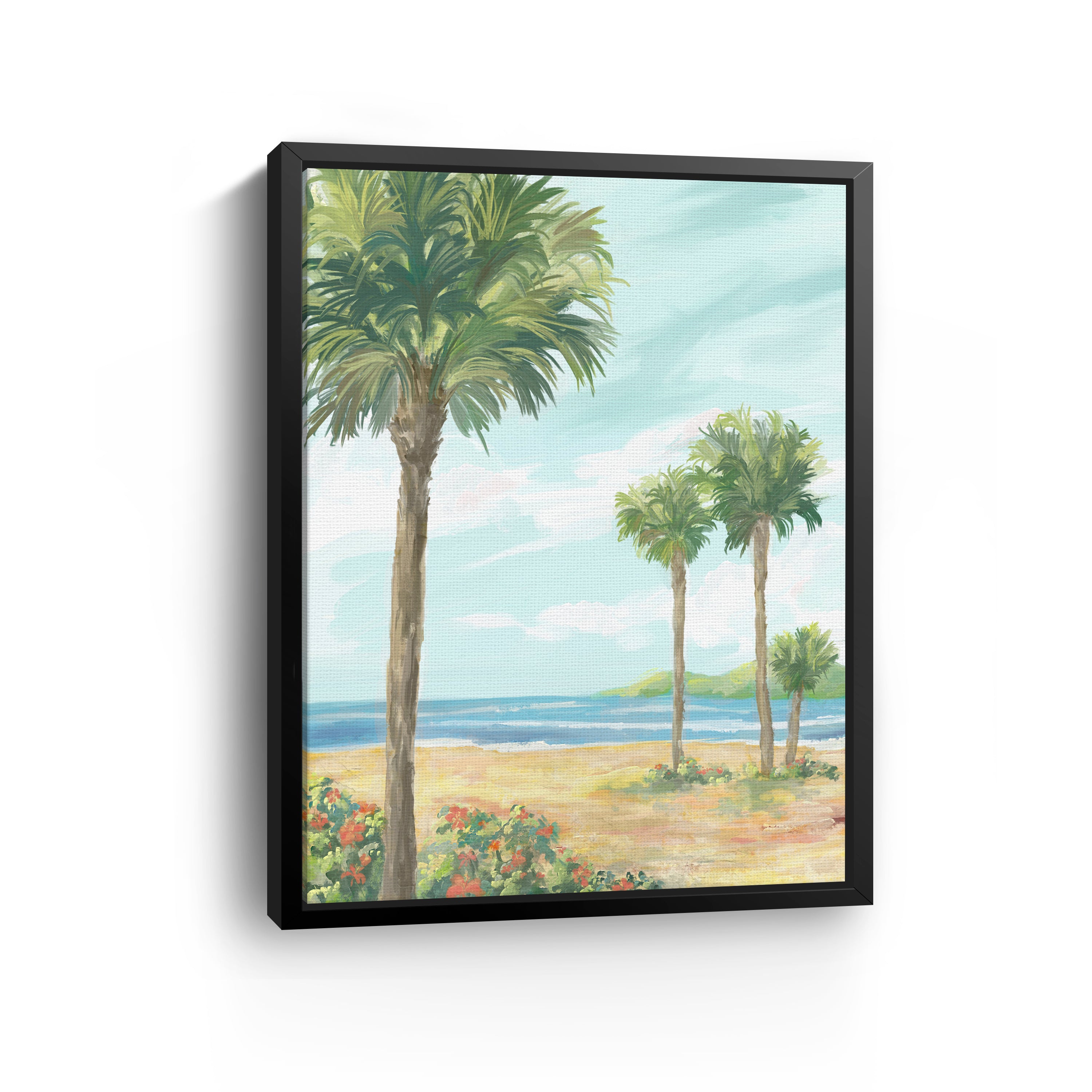 Summertime Palms Canvas Giclee