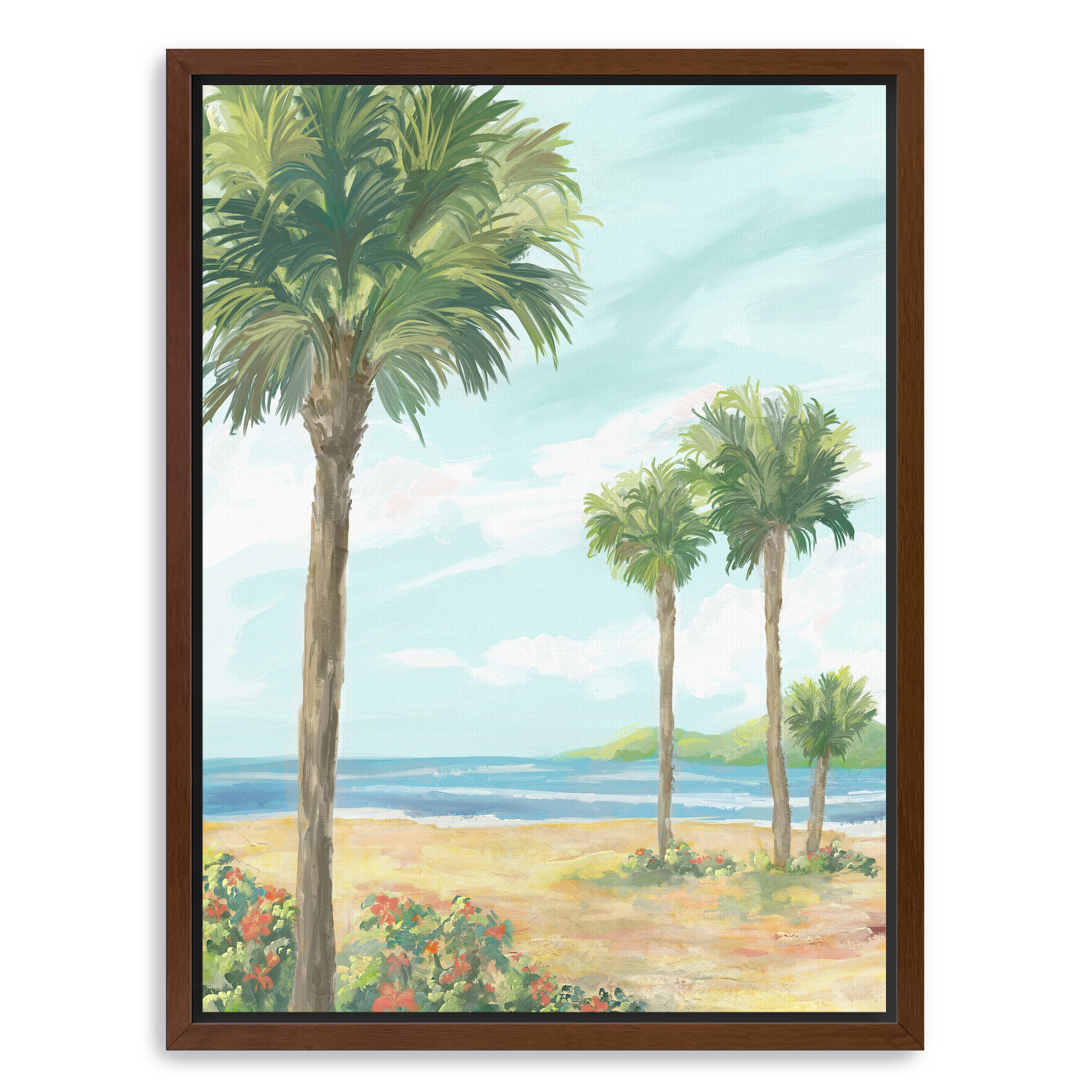 Summertime Palms Canvas Giclee
