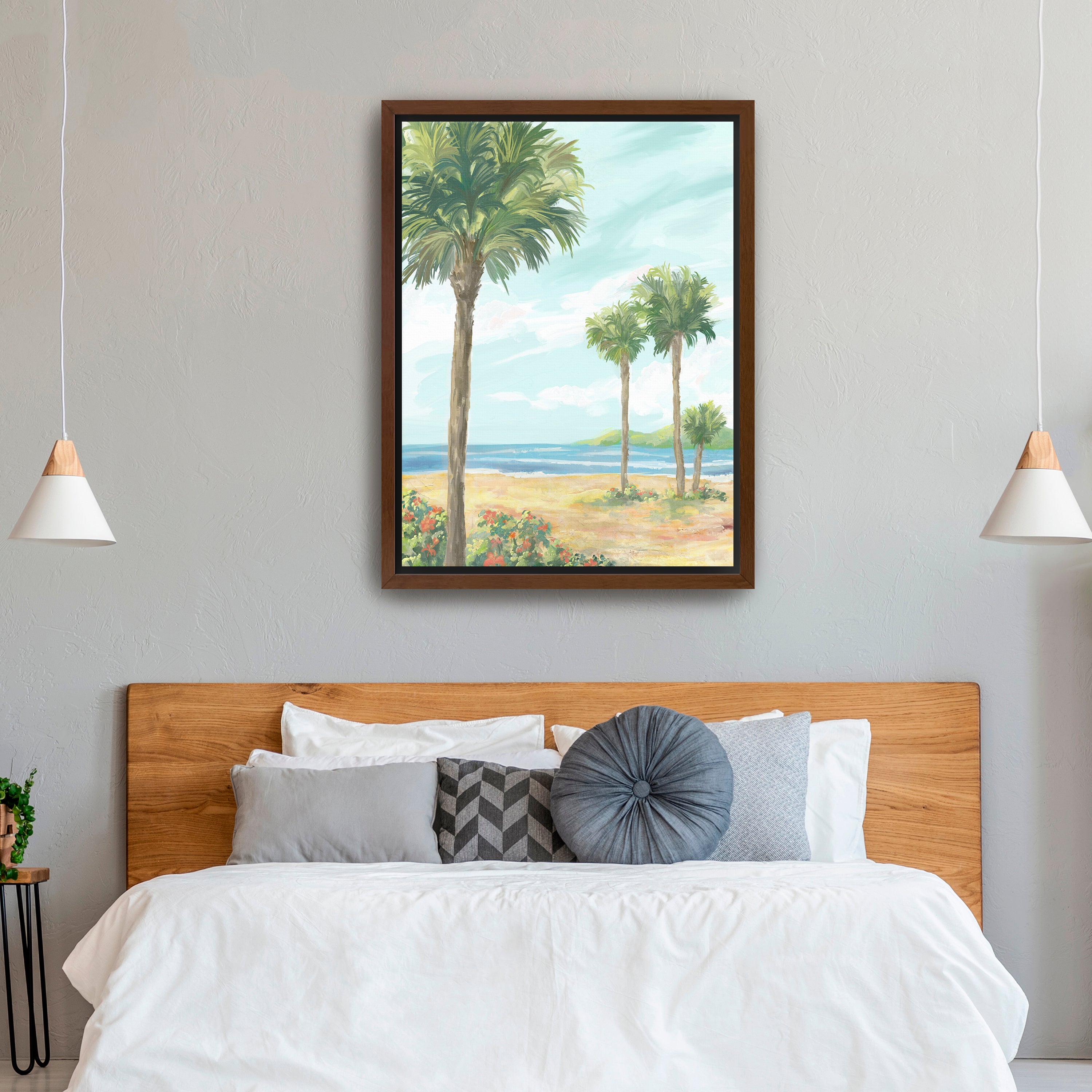 Summertime Palms Canvas Giclee