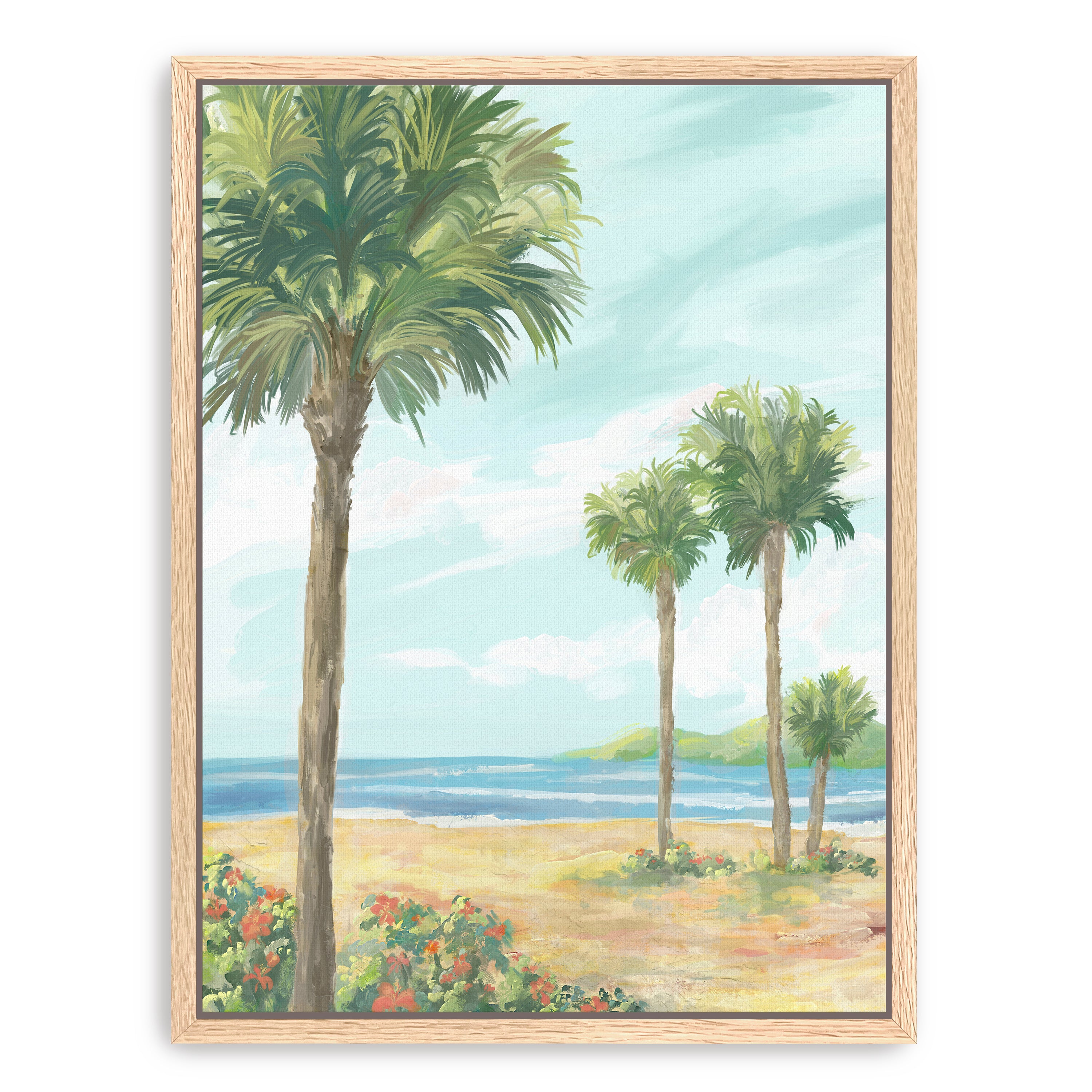 Summertime Palms Canvas Giclee