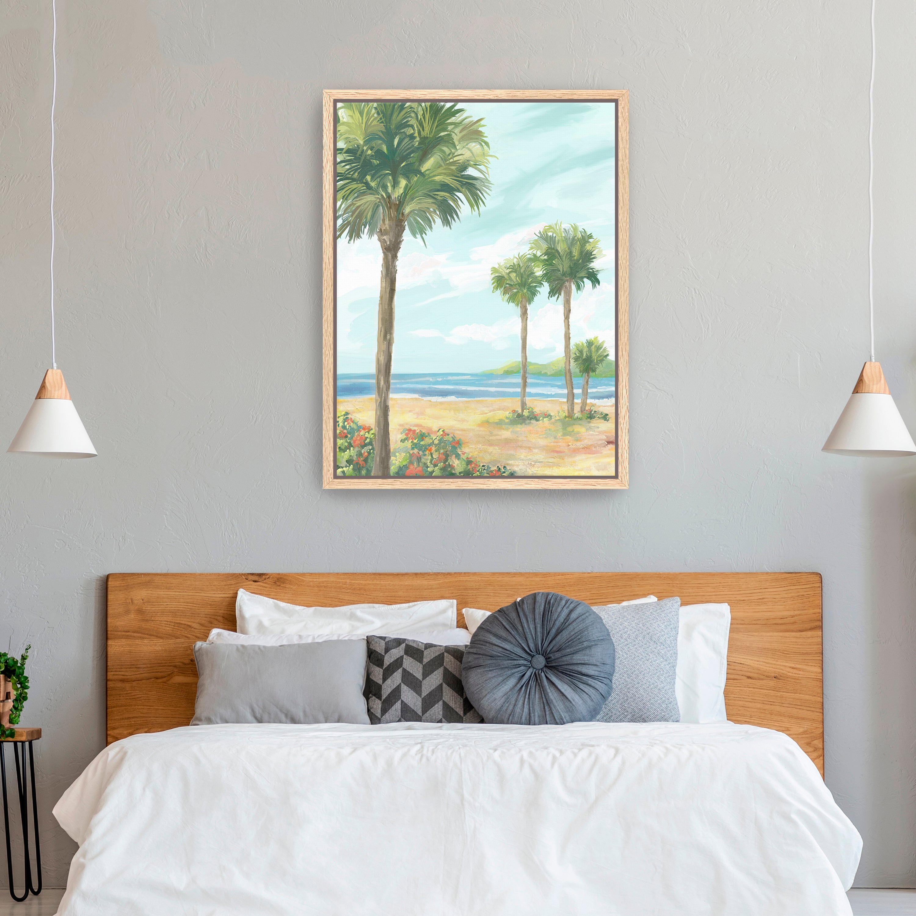 Summertime Palms Canvas Giclee
