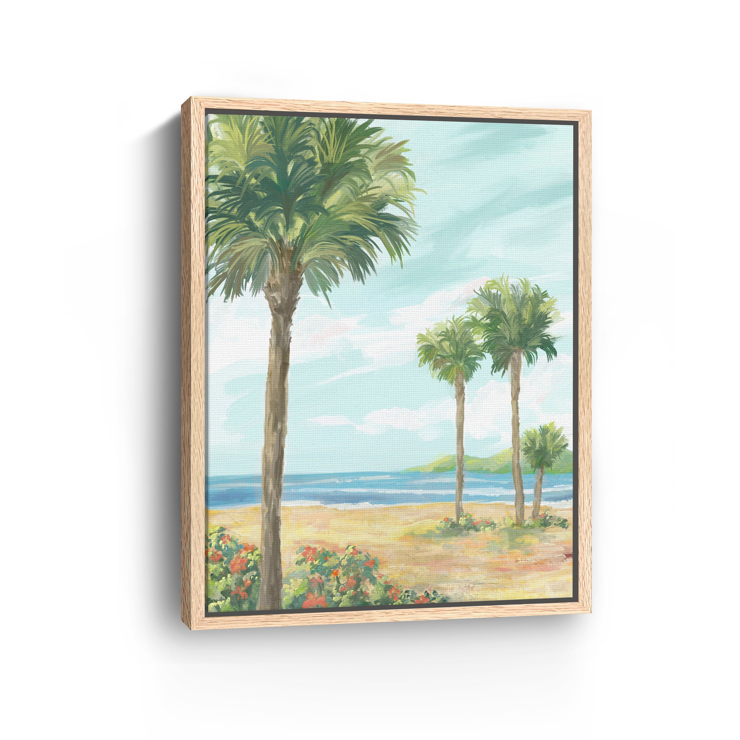Summertime Palms Canvas Giclee
