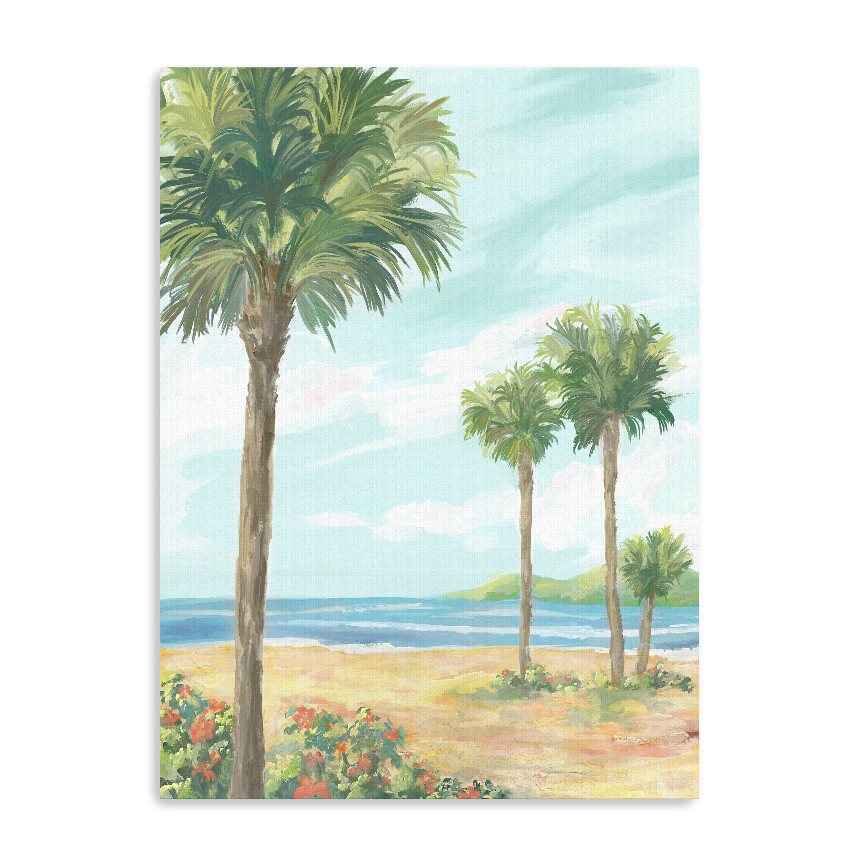 Summertime Palms Canvas Giclee