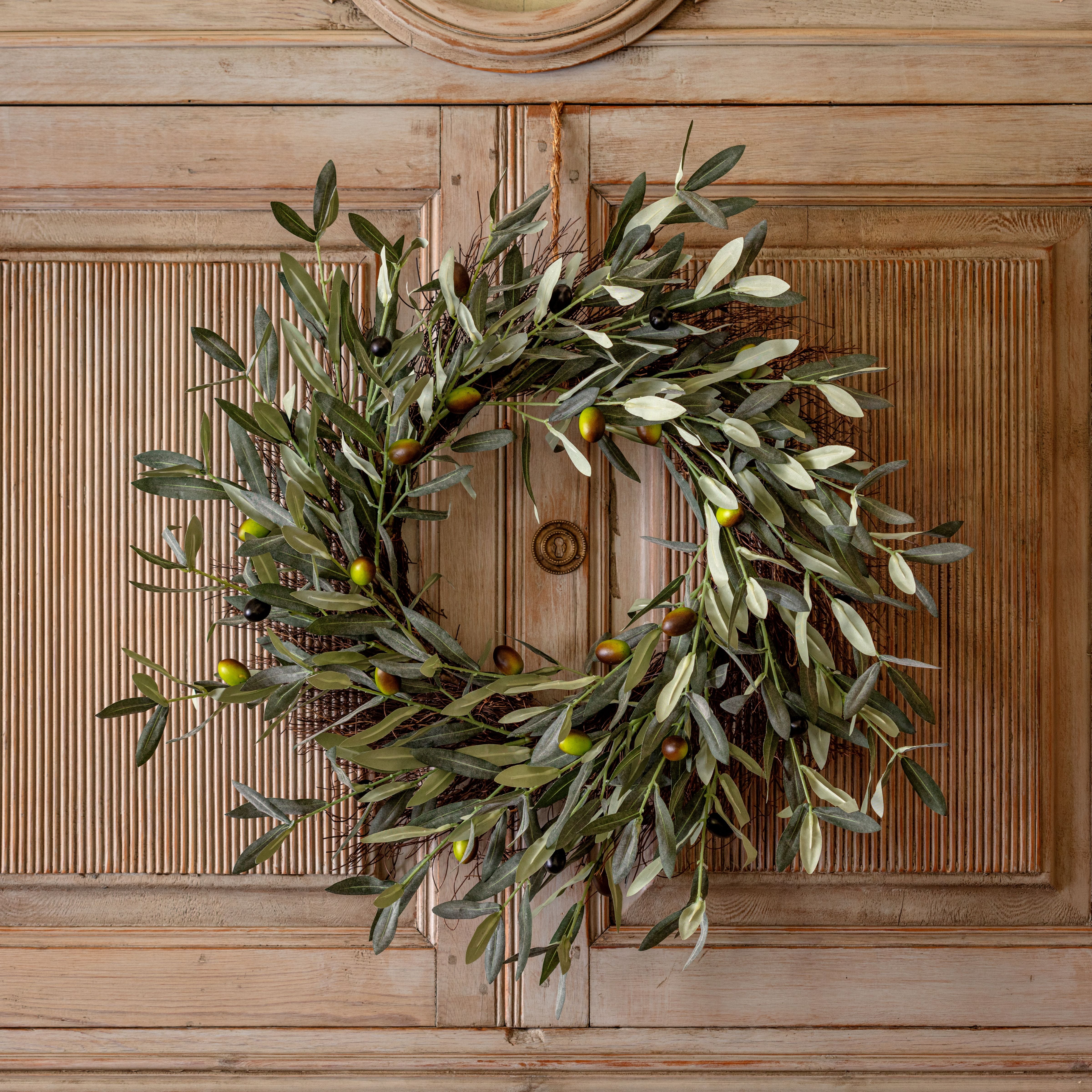 Italian Olive Wreath 24 in