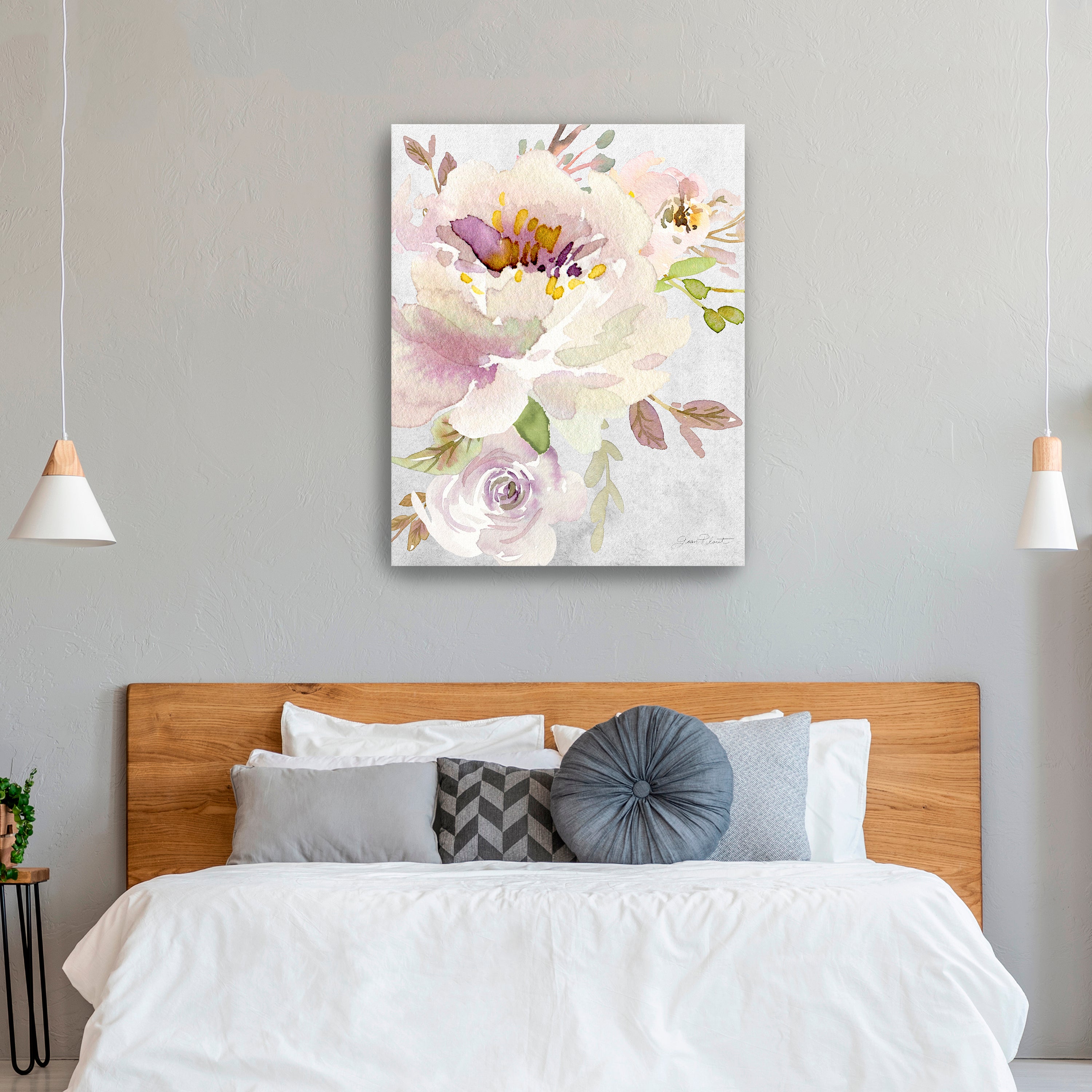 Soft Blossoms I Canvas Giclee