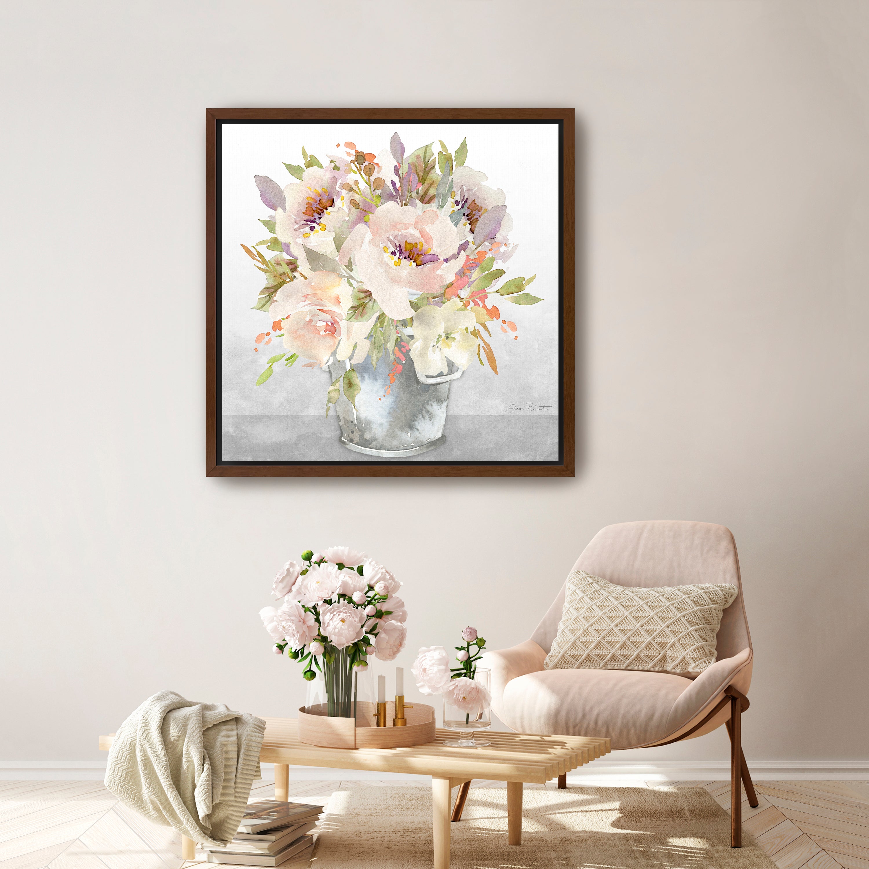 Beautiful Floral Bouquet I Canvas Giclee
