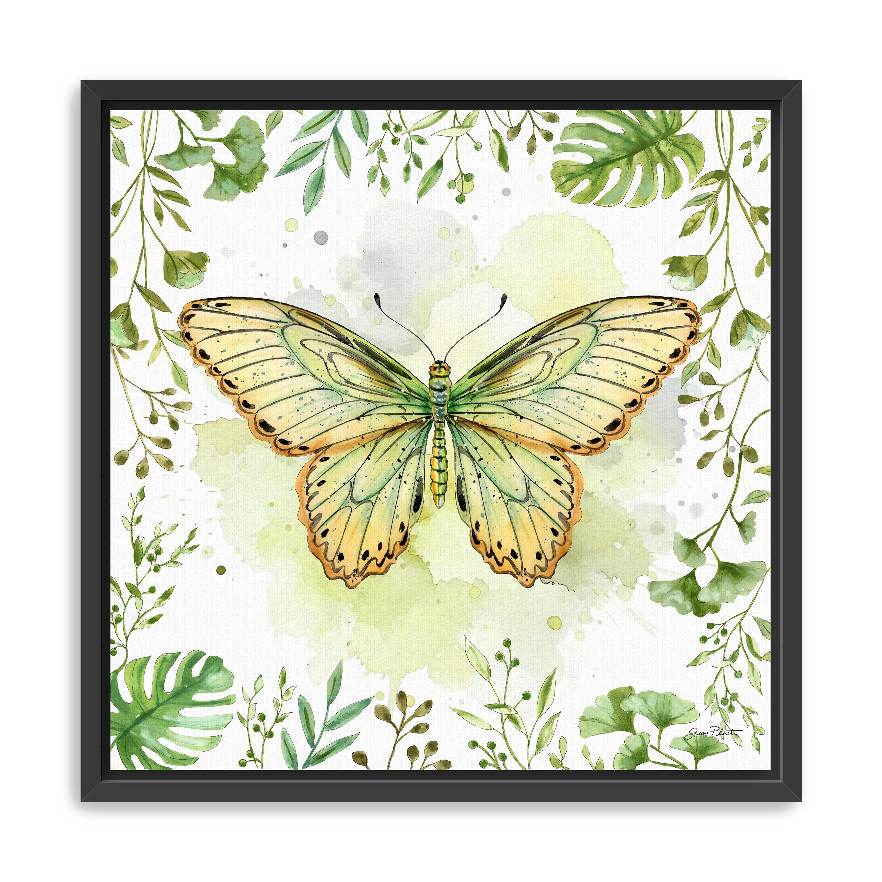 Butterfly Botanical Garden I Canvas Giclee