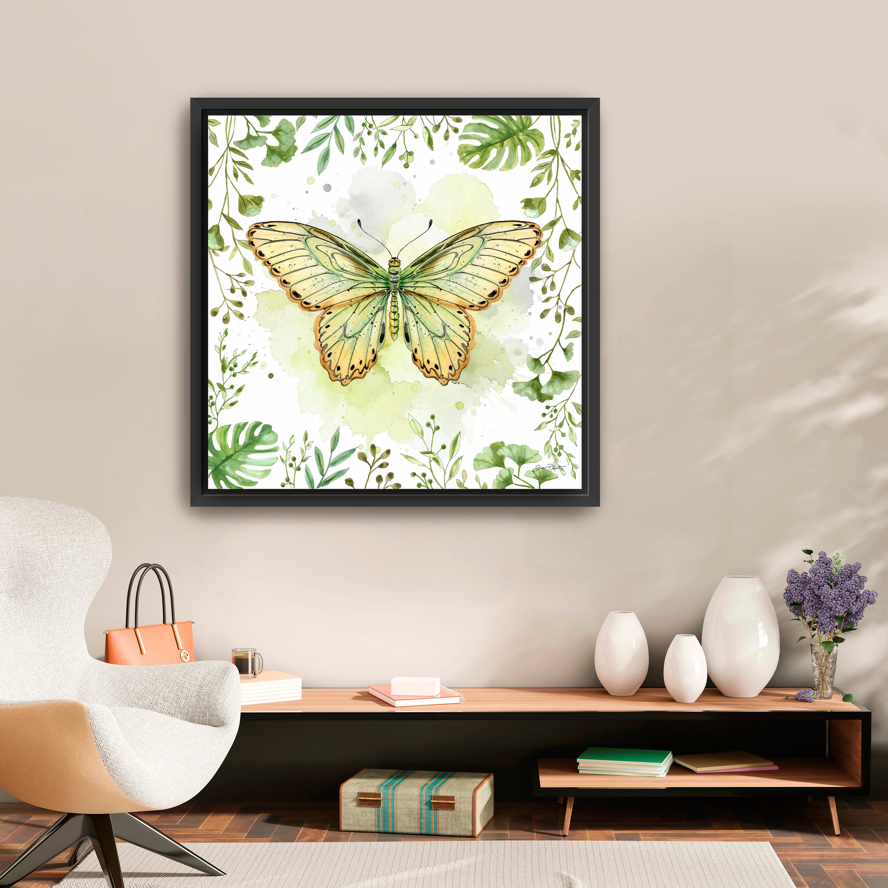 Butterfly Botanical Garden I Canvas Giclee