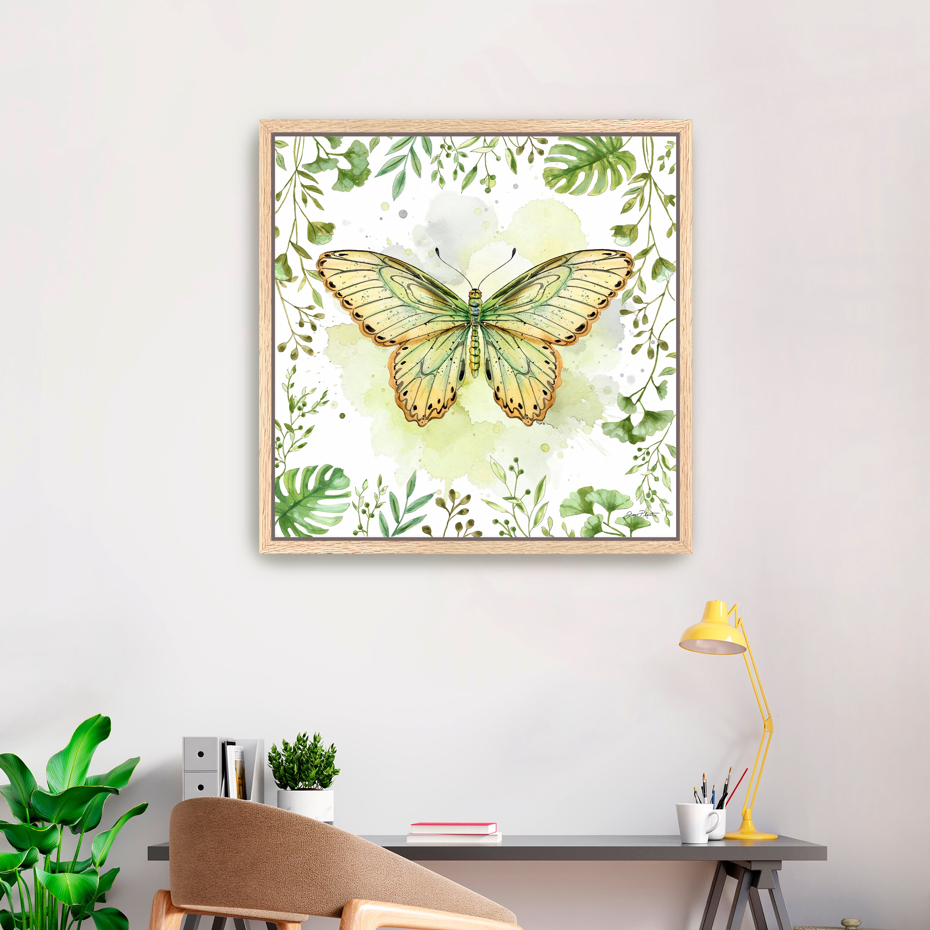 Butterfly Botanical Garden I Canvas Giclee