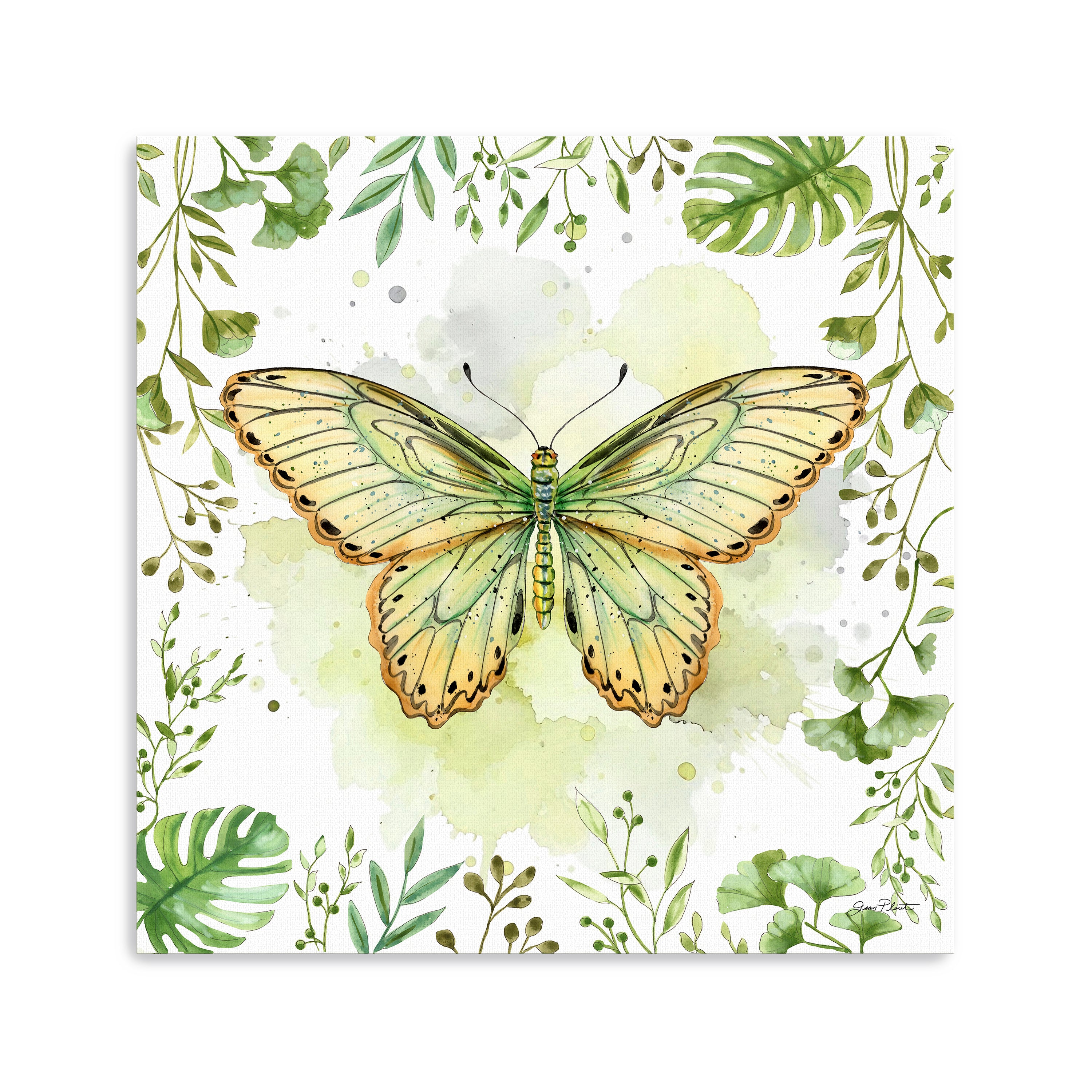 Butterfly Botanical Garden I Canvas Giclee