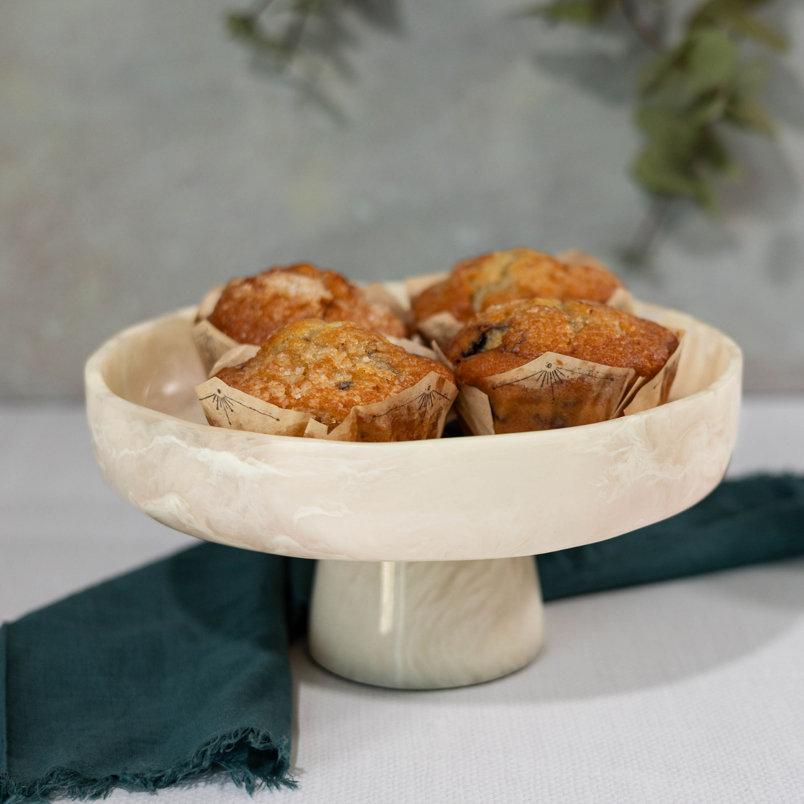 Jeanne Fitz Resin Collection Pedestal Bowl