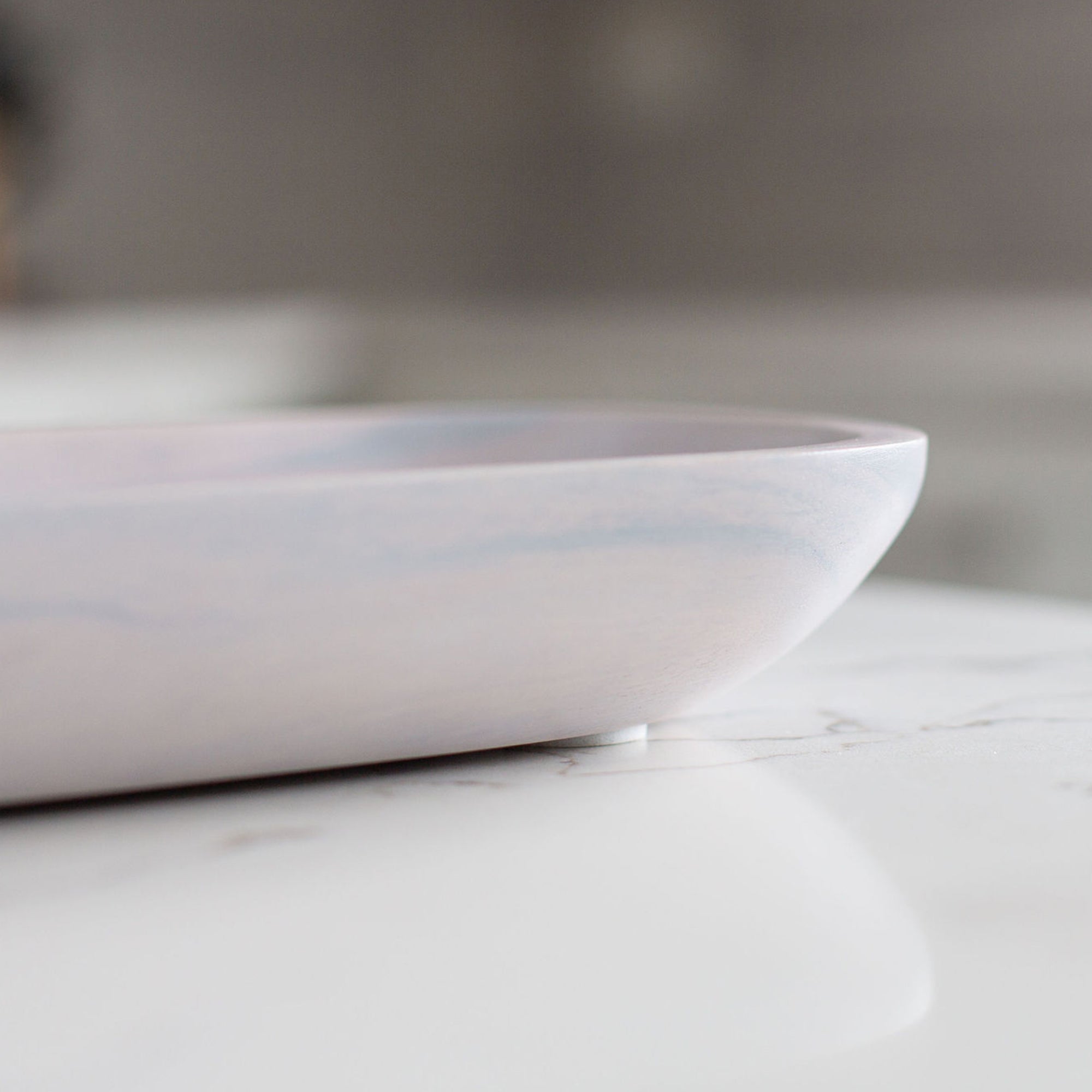 Whitewash Collection Acacia Wood Oval Serving Platter
