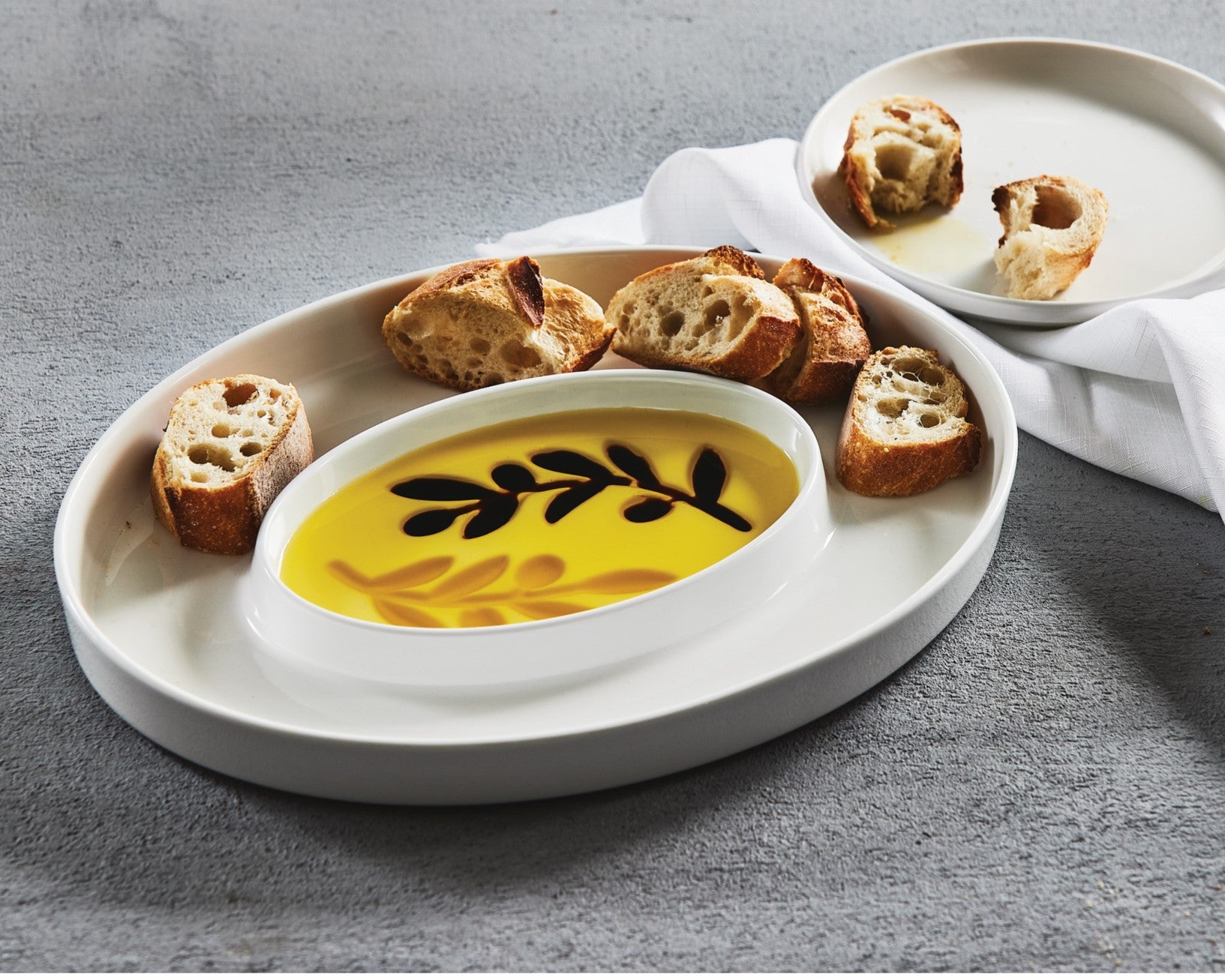 Olive Oil and Balsamic Vinegar Dipping Platter