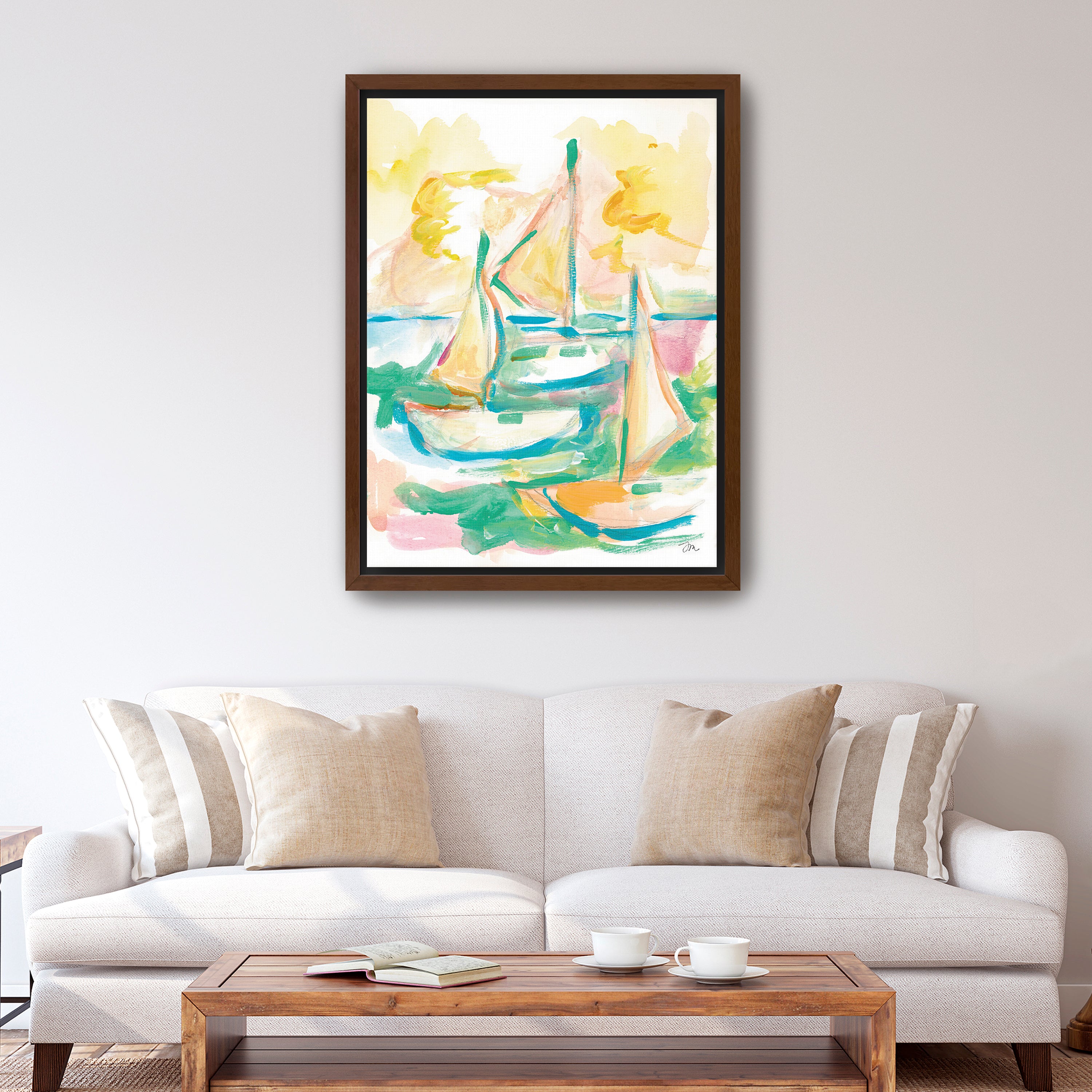 Three by Sea Canvas Giclee