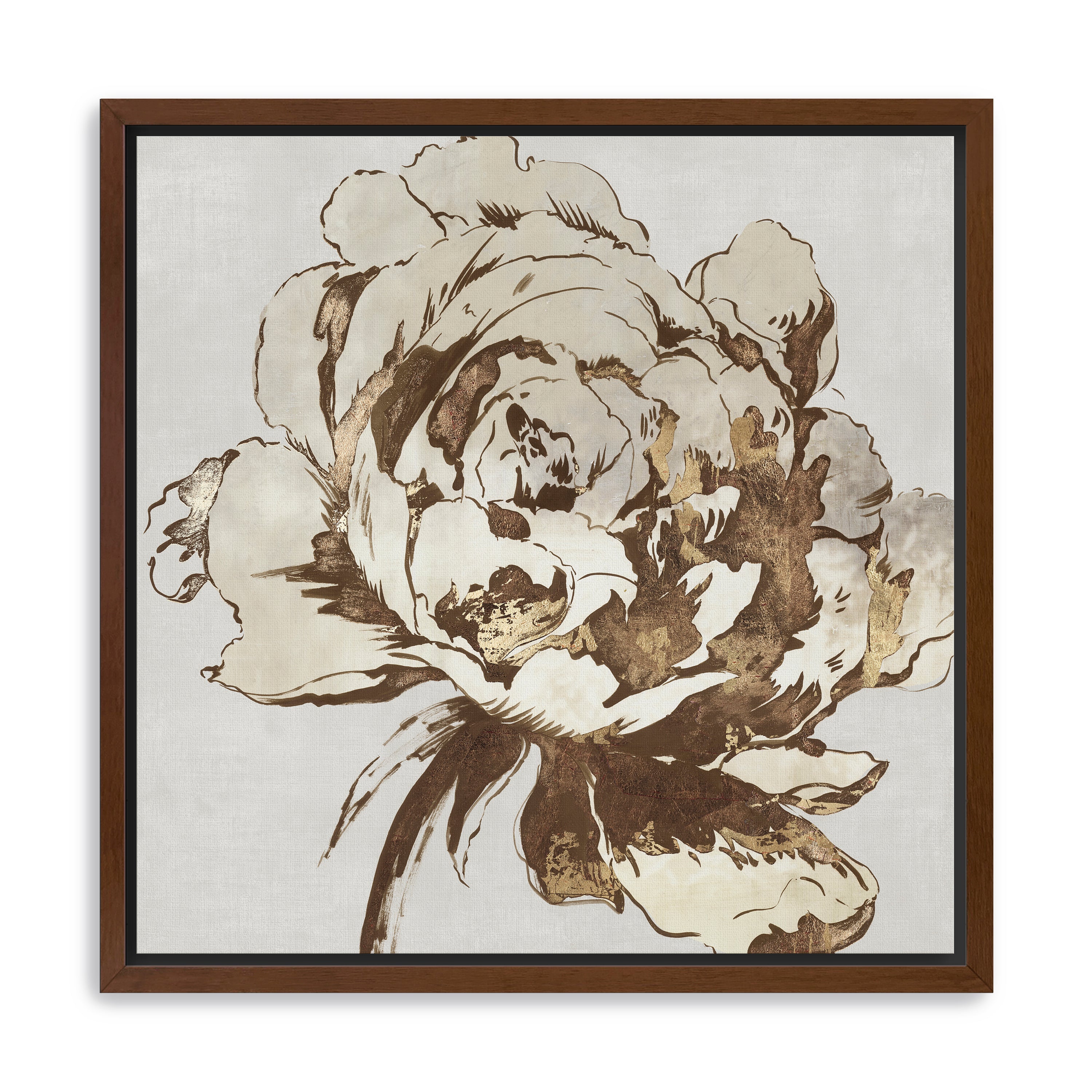 Golden Flower I Canvas Giclee