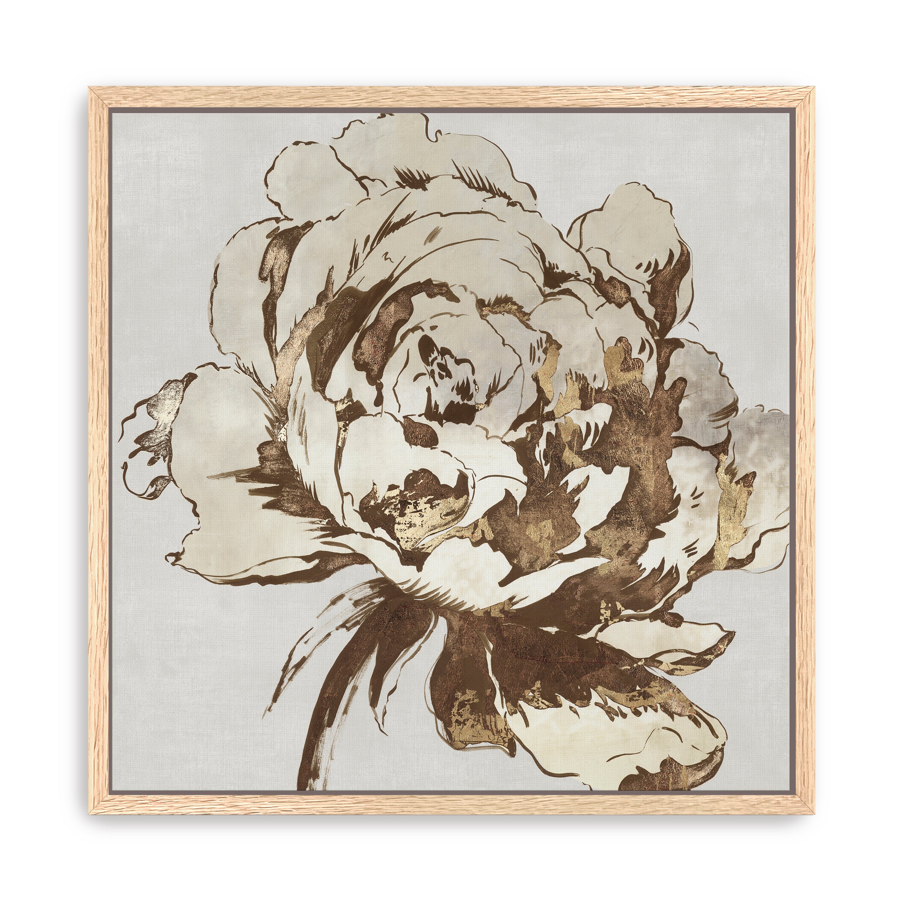 Golden Flower I Canvas Giclee