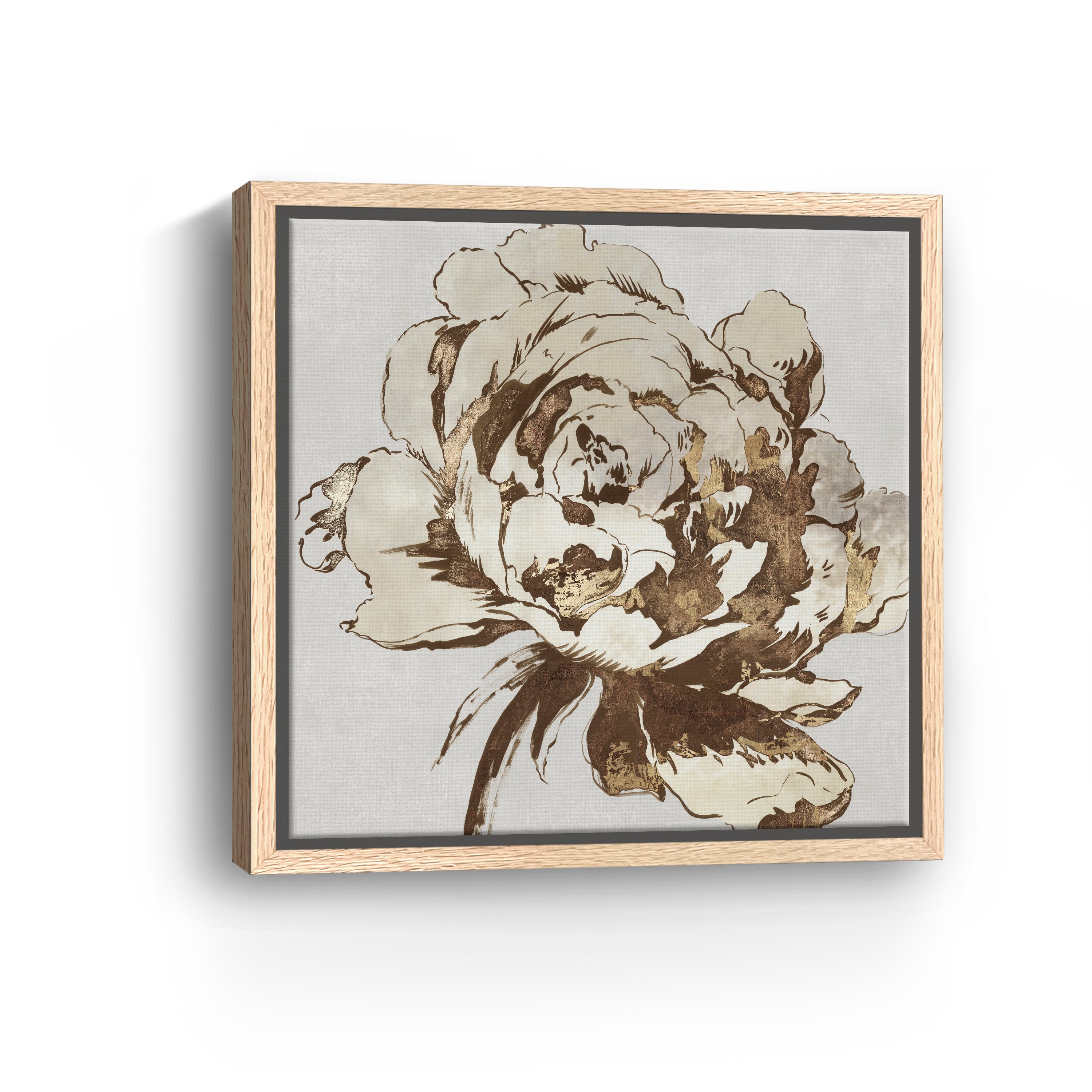 Golden Flower I Canvas Giclee