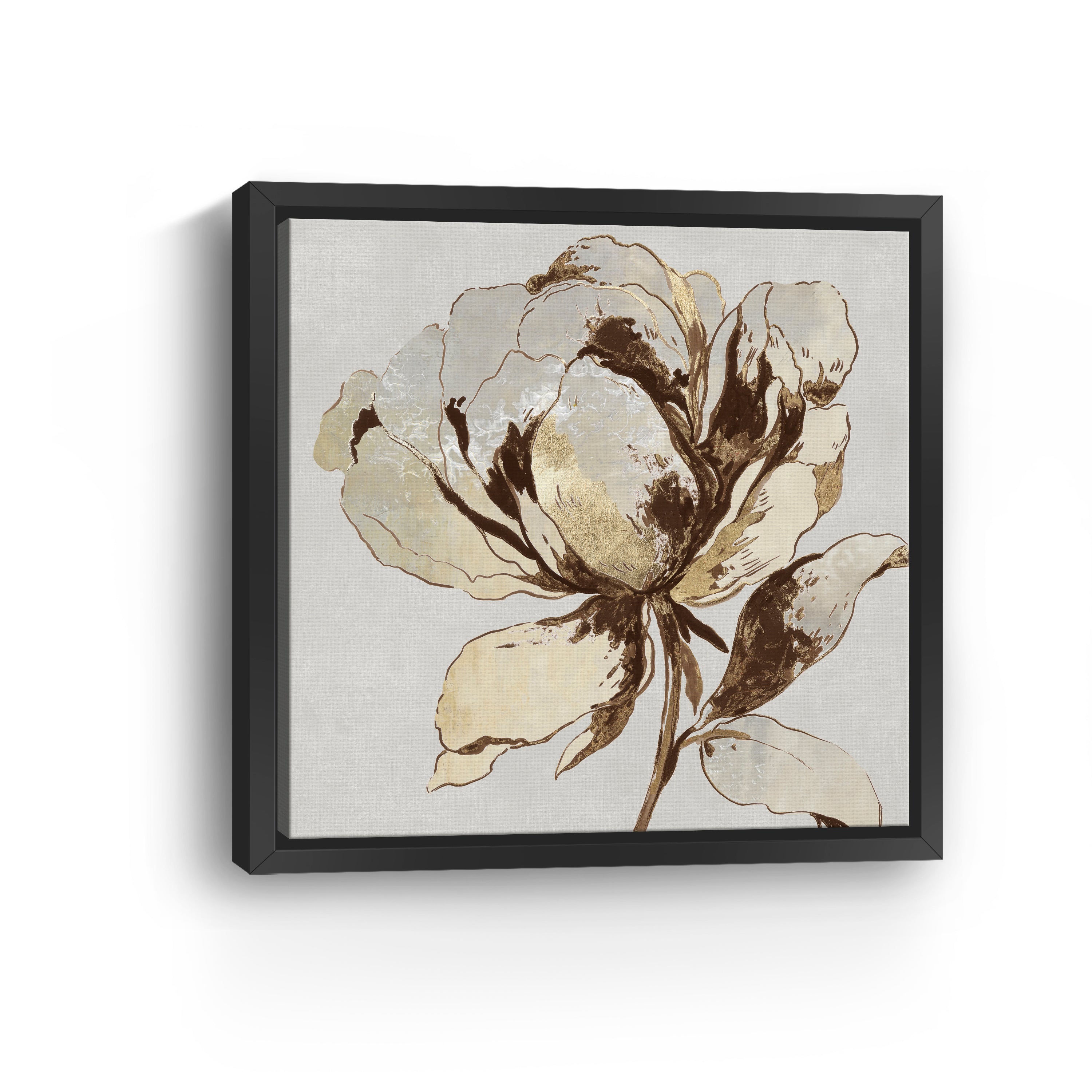 Golden Flower II Canvas Giclee