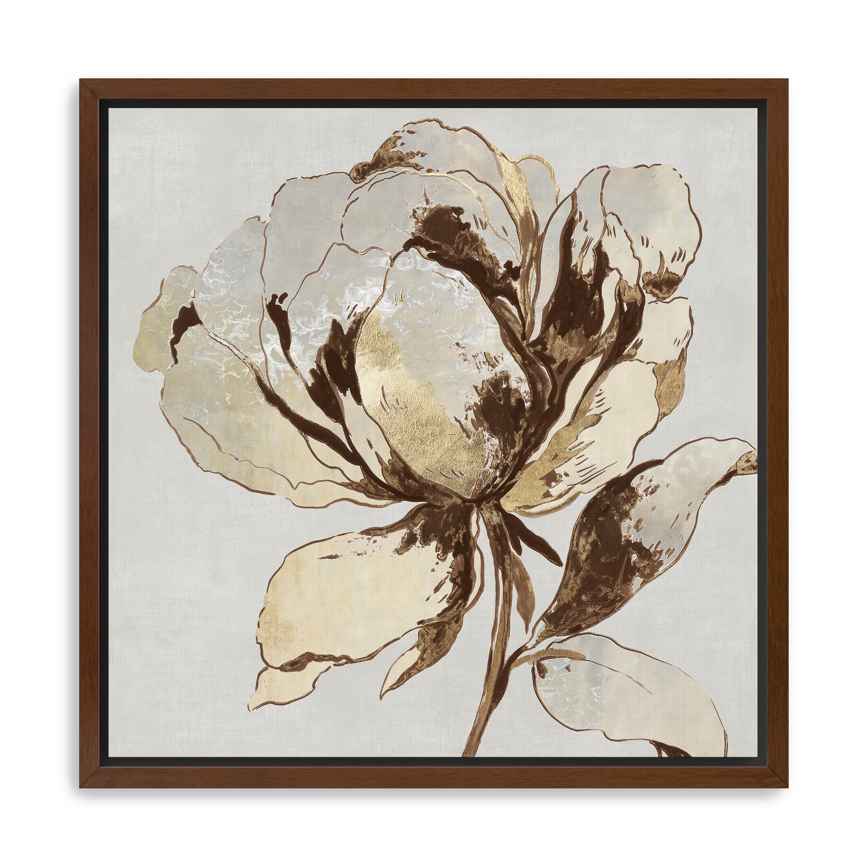 Golden Flower II Canvas Giclee