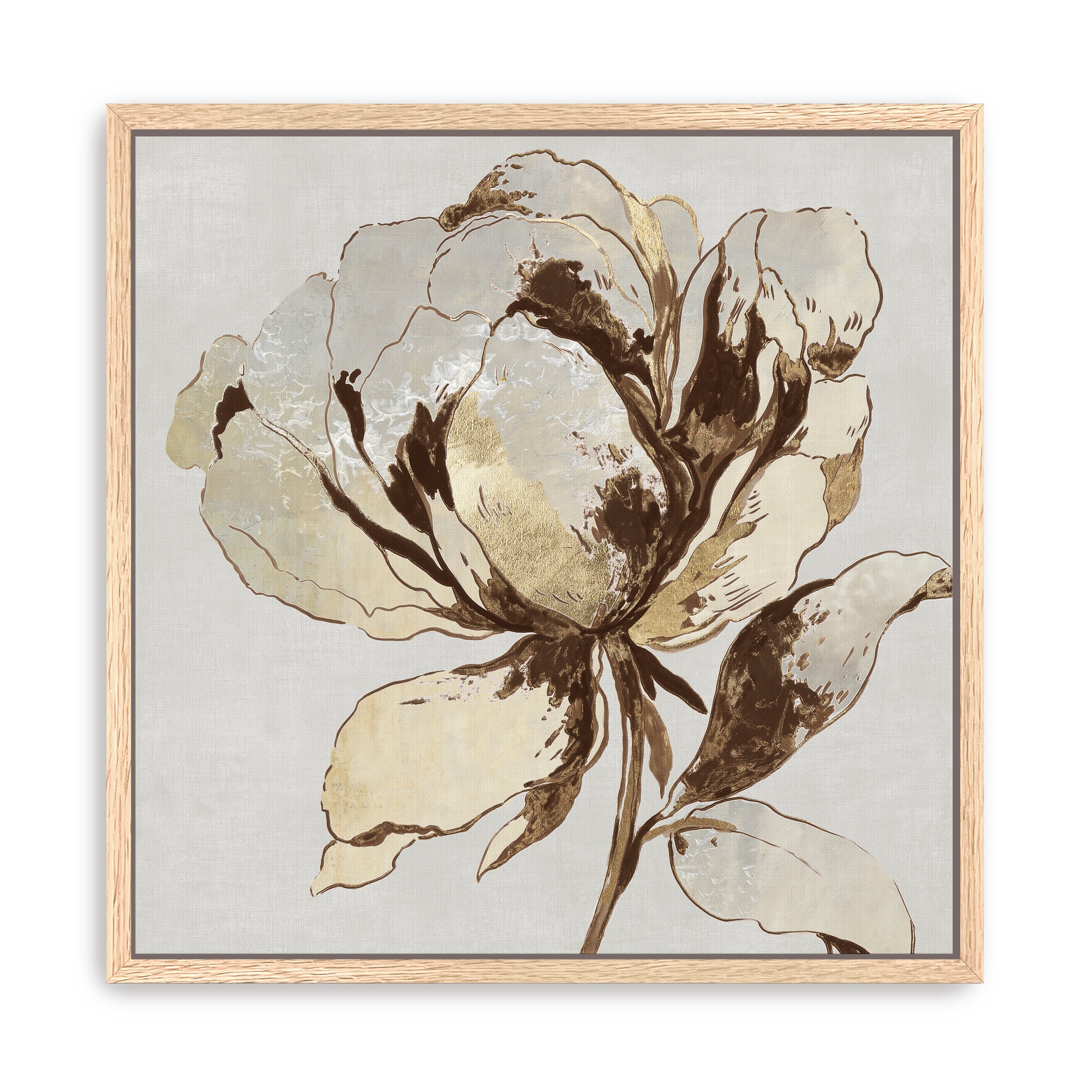 Golden Flower II Canvas Giclee