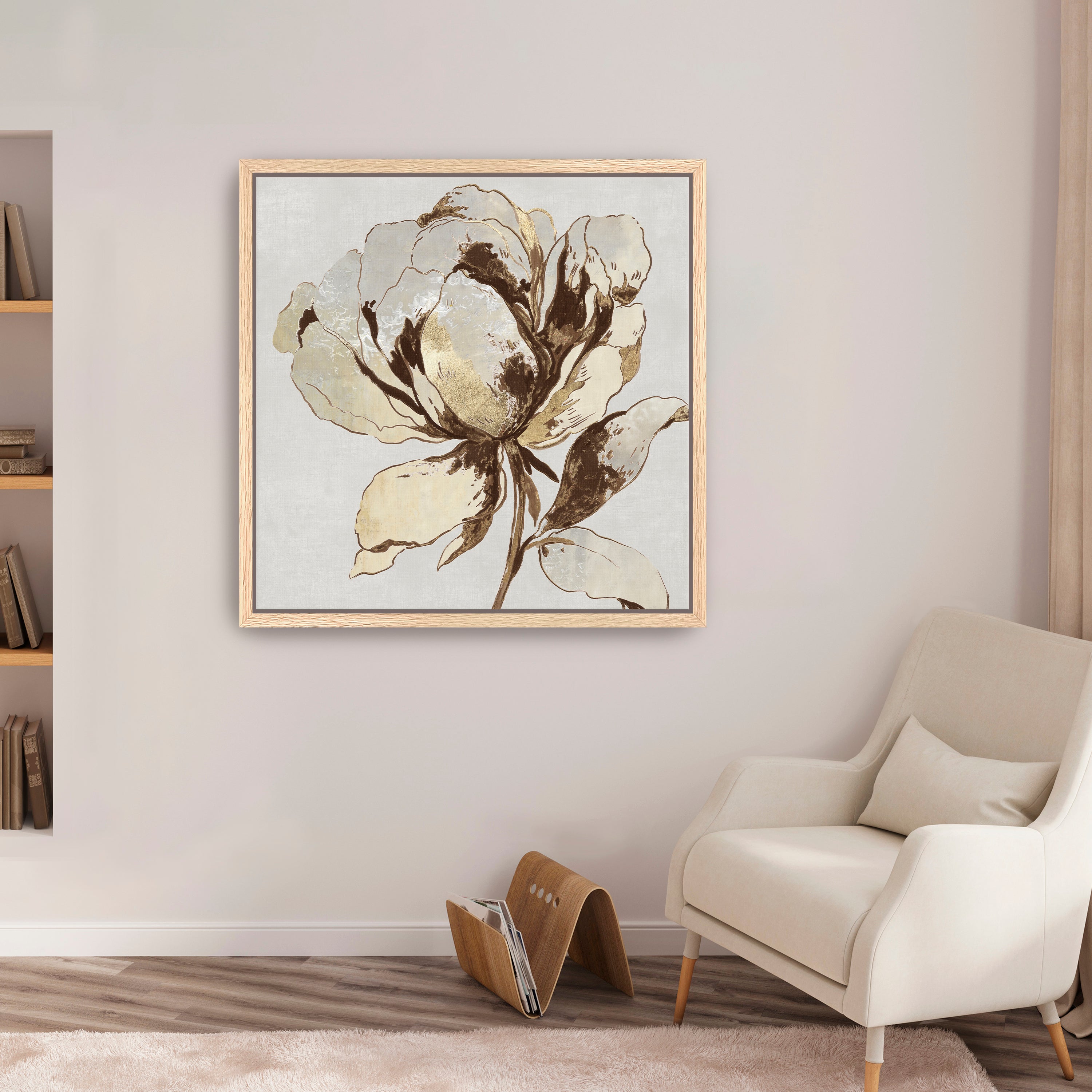 Golden Flower II Canvas Giclee
