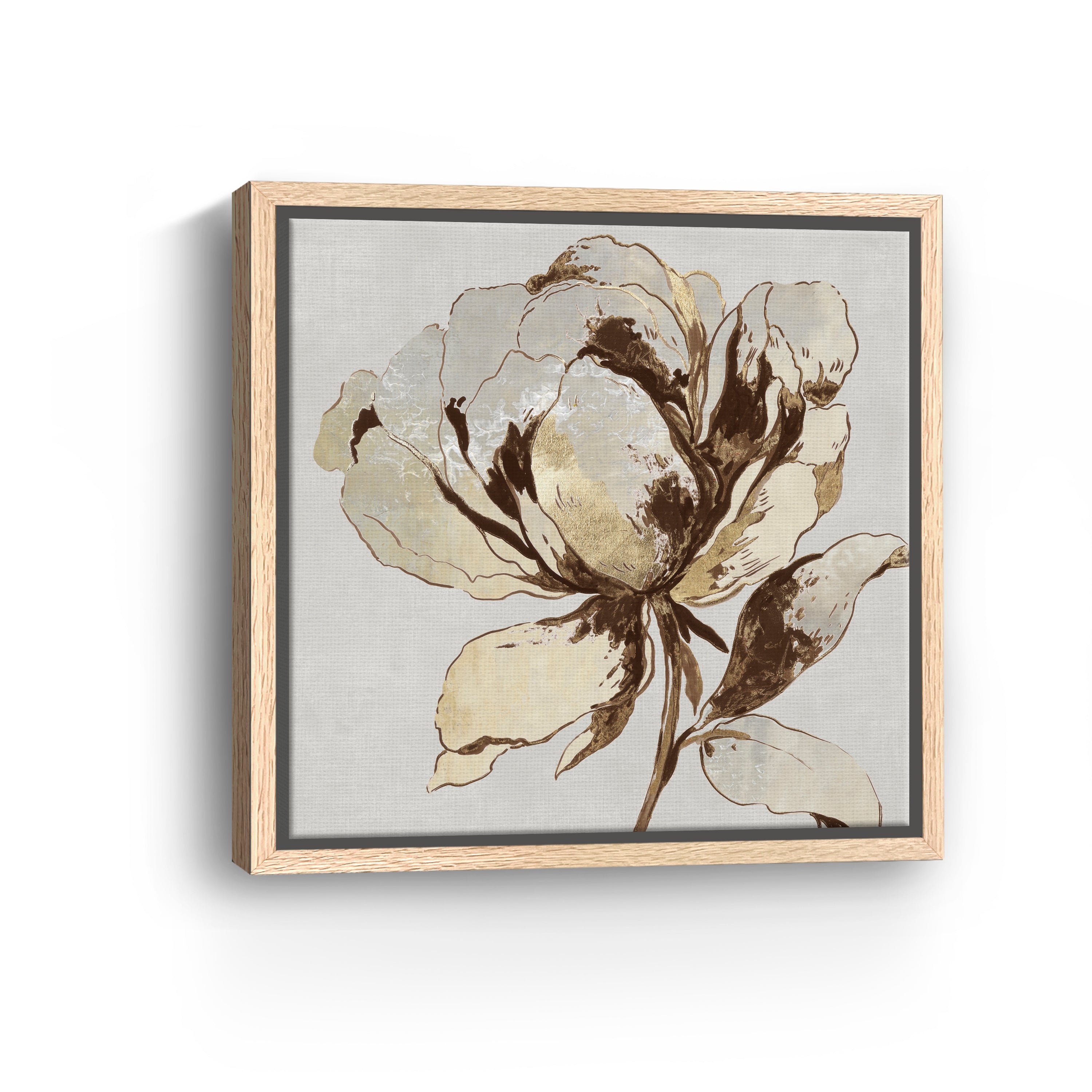 Golden Flower II Canvas Giclee