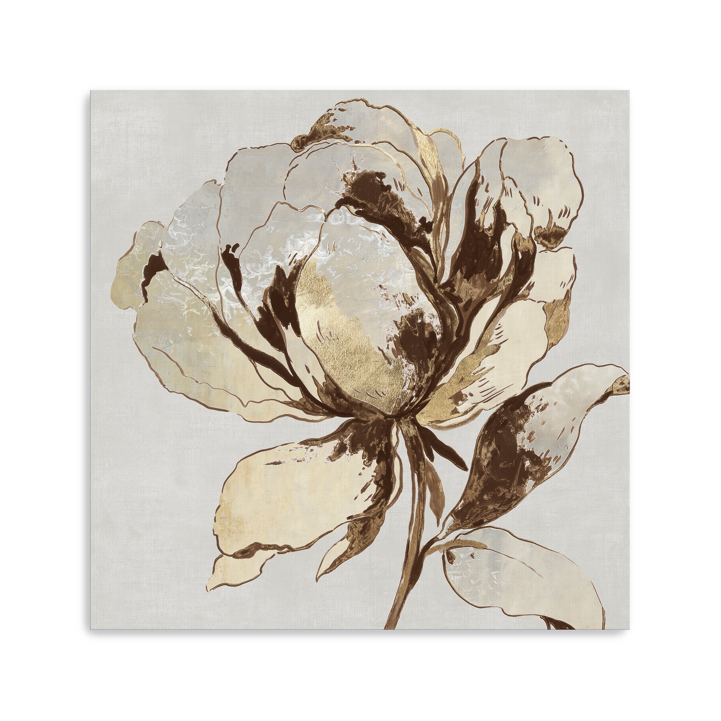 Golden Flower II Canvas Giclee