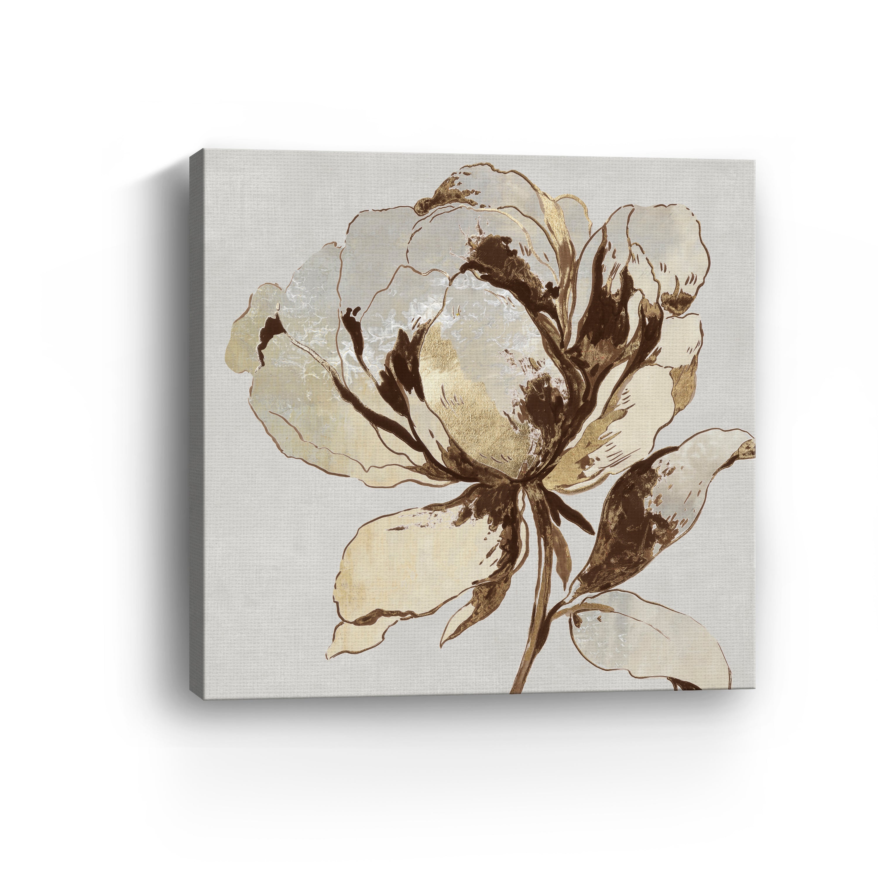 Golden Flower II Canvas Giclee