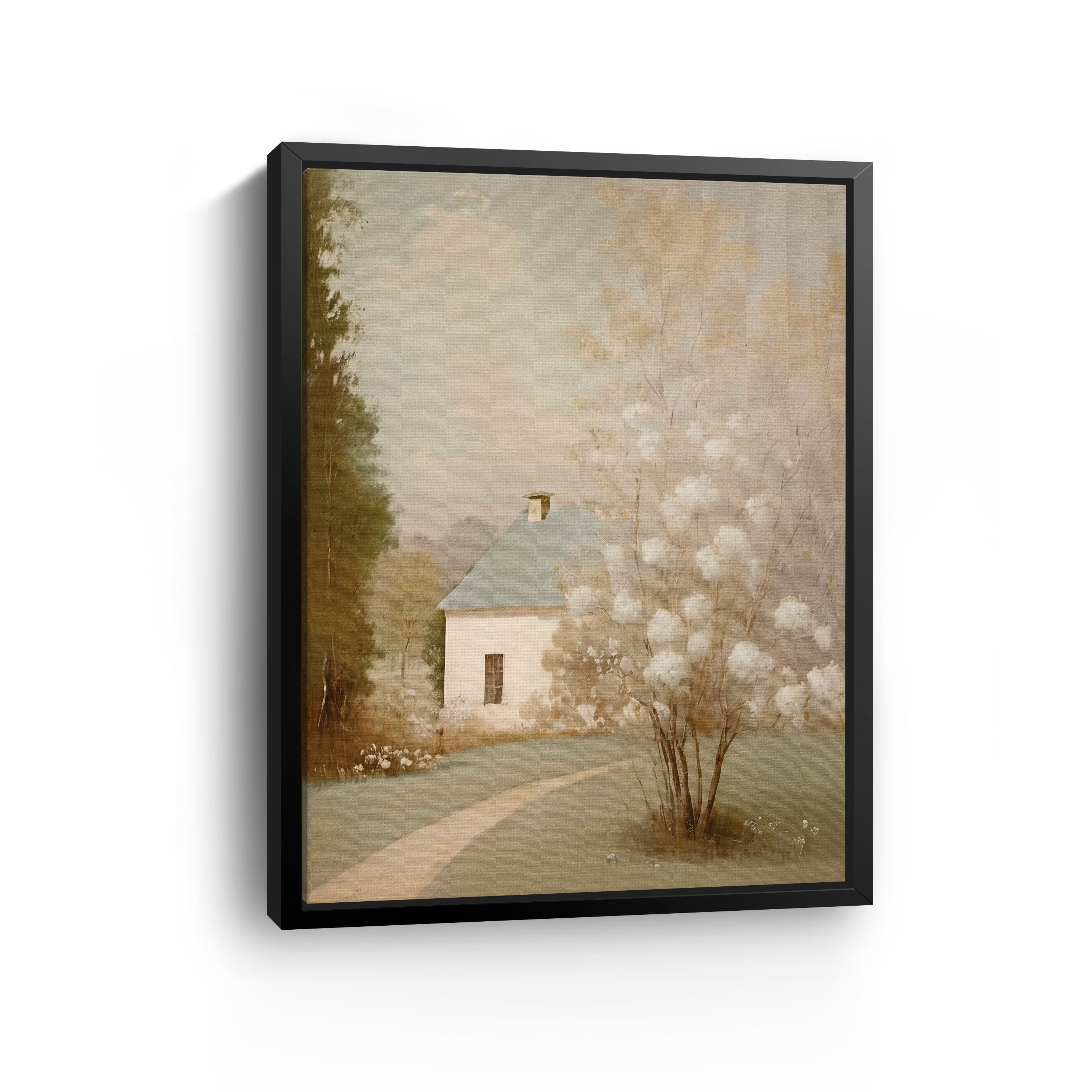 Spring Cottage Canvas Giclee