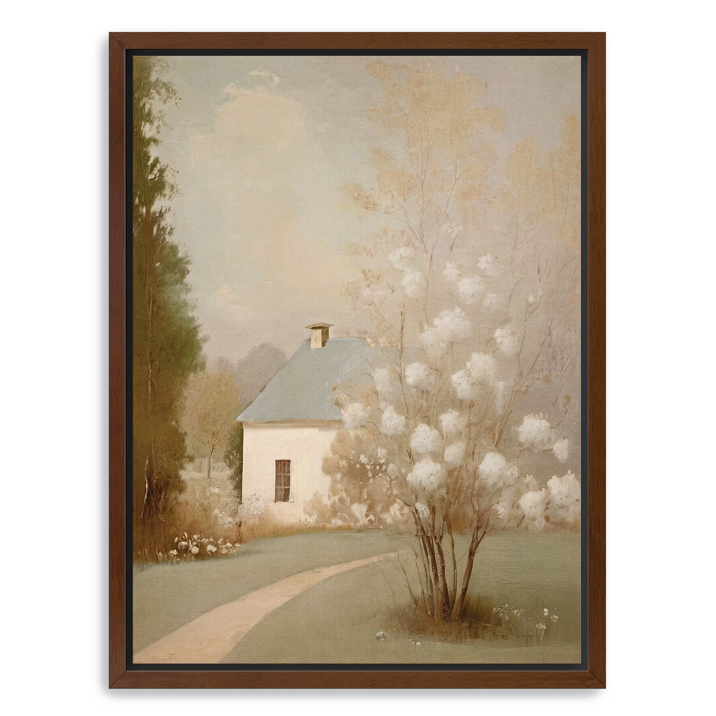 Spring Cottage Canvas Giclee