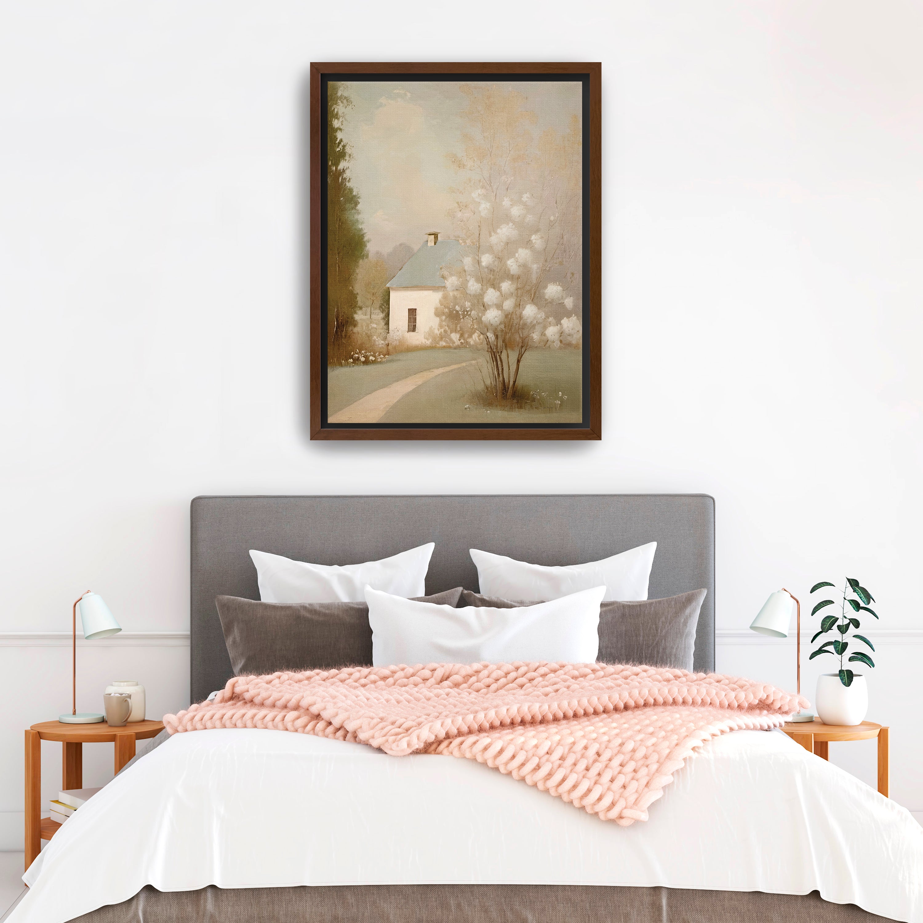 Spring Cottage Canvas Giclee