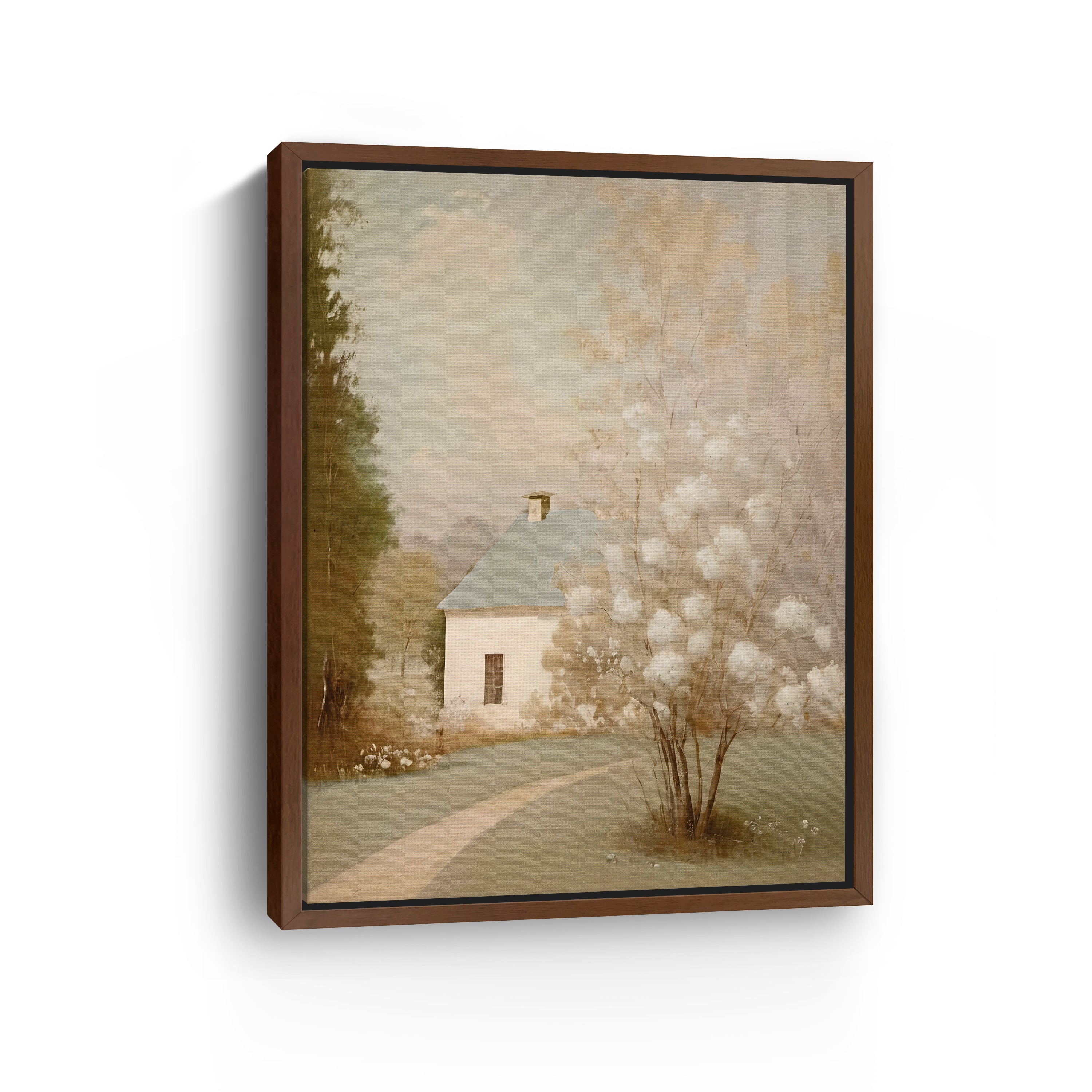Spring Cottage Canvas Giclee