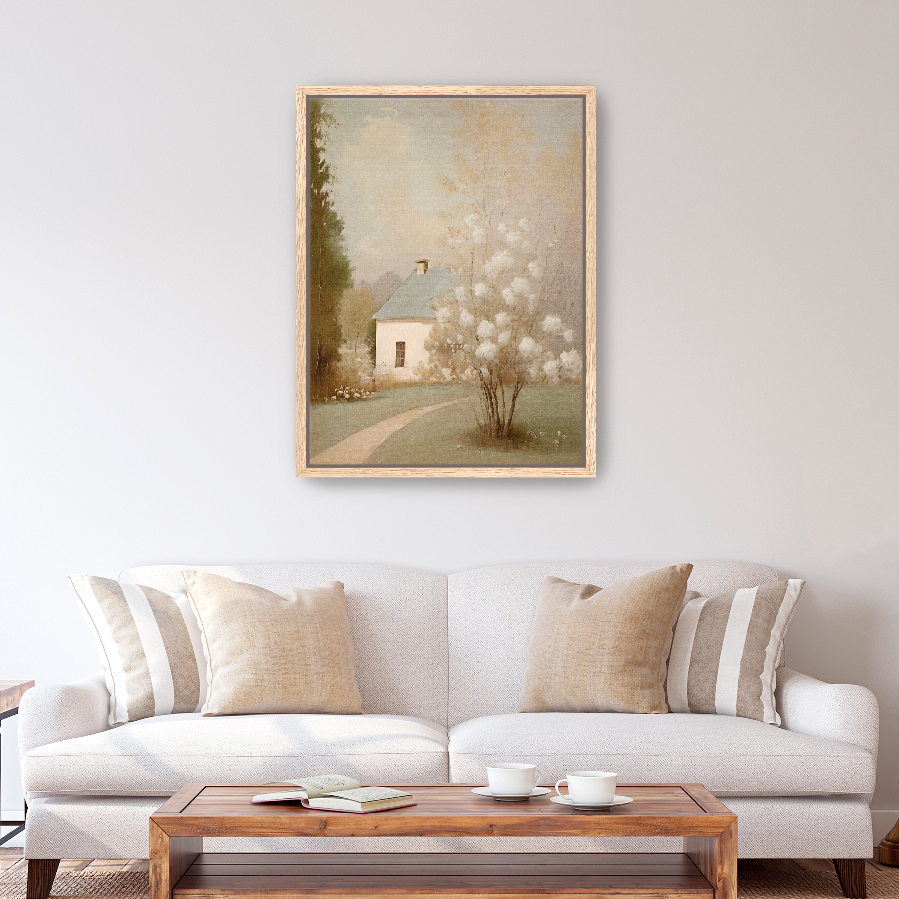 Spring Cottage Canvas Giclee