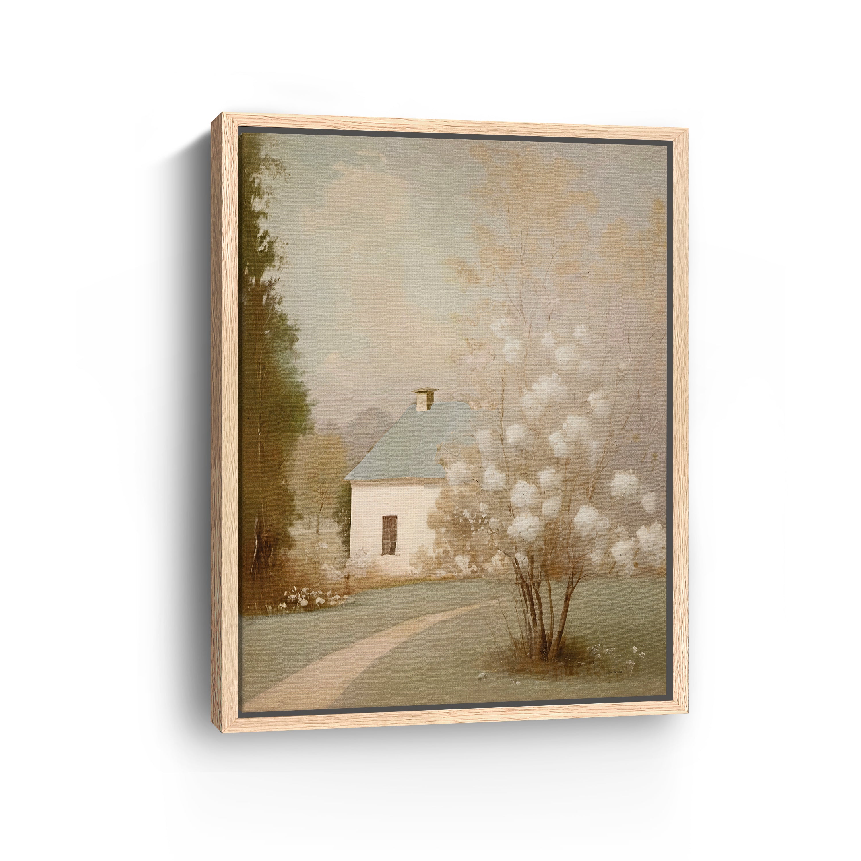 Spring Cottage Canvas Giclee