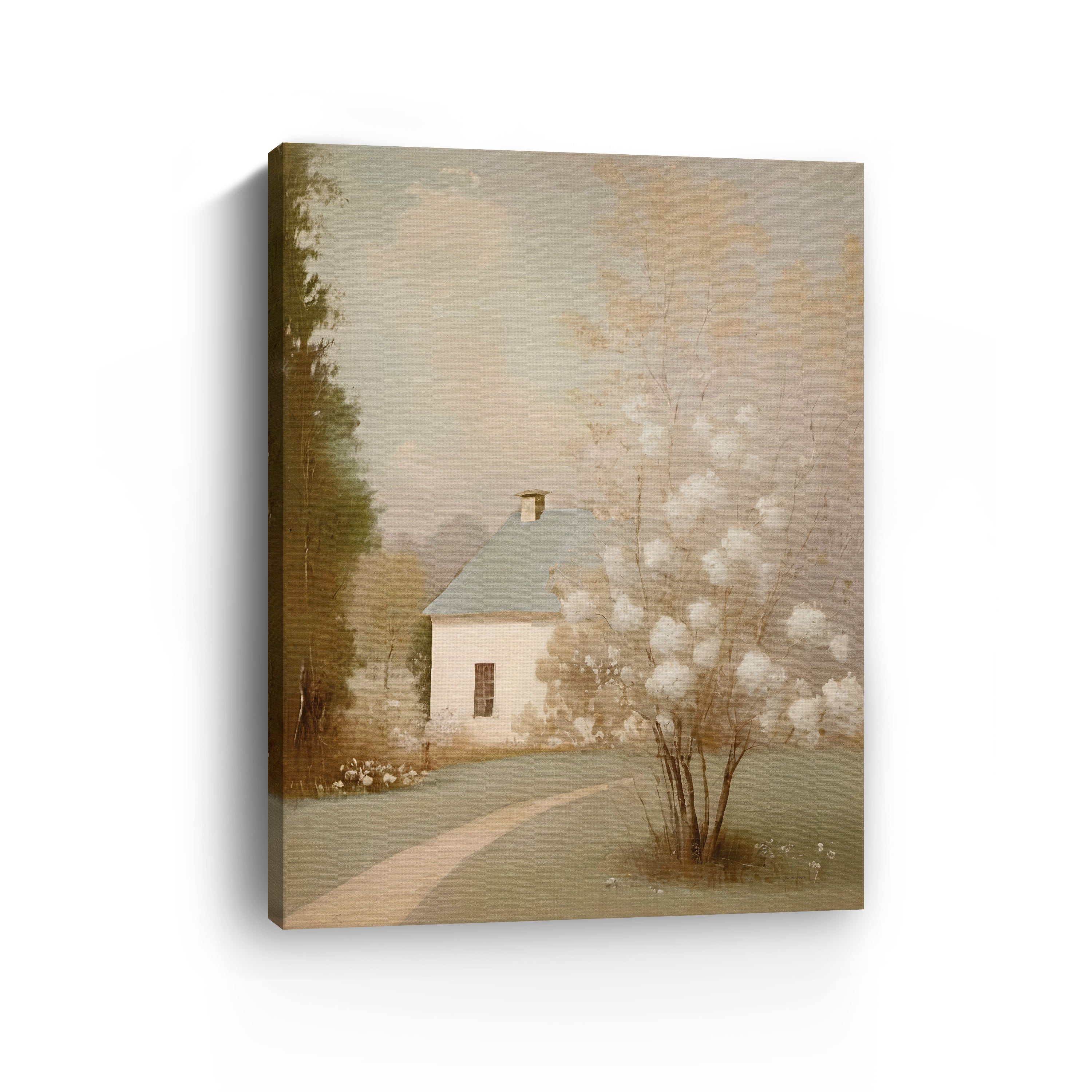 Spring Cottage Canvas Giclee