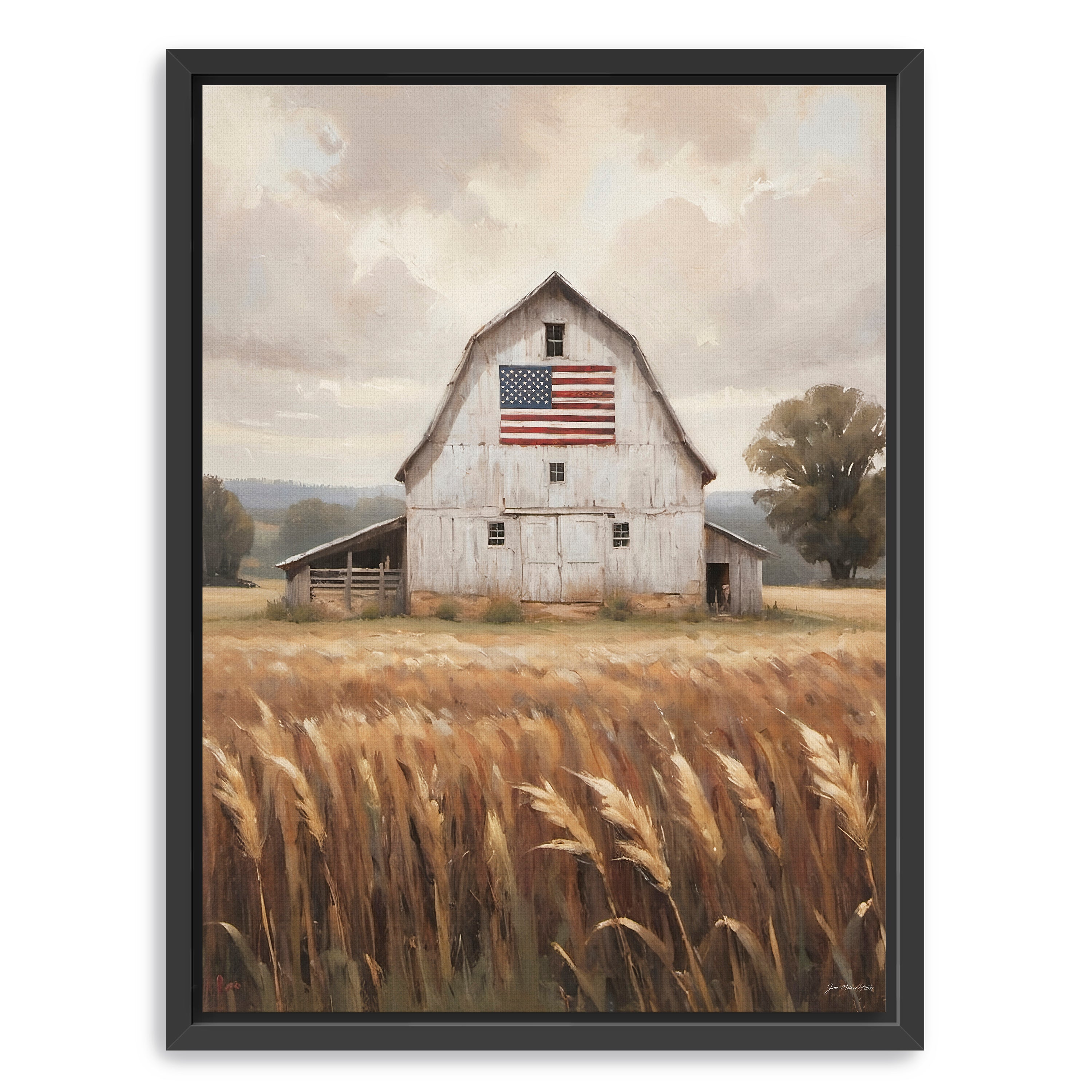 Land That I Love with Flag Canvas Giclee