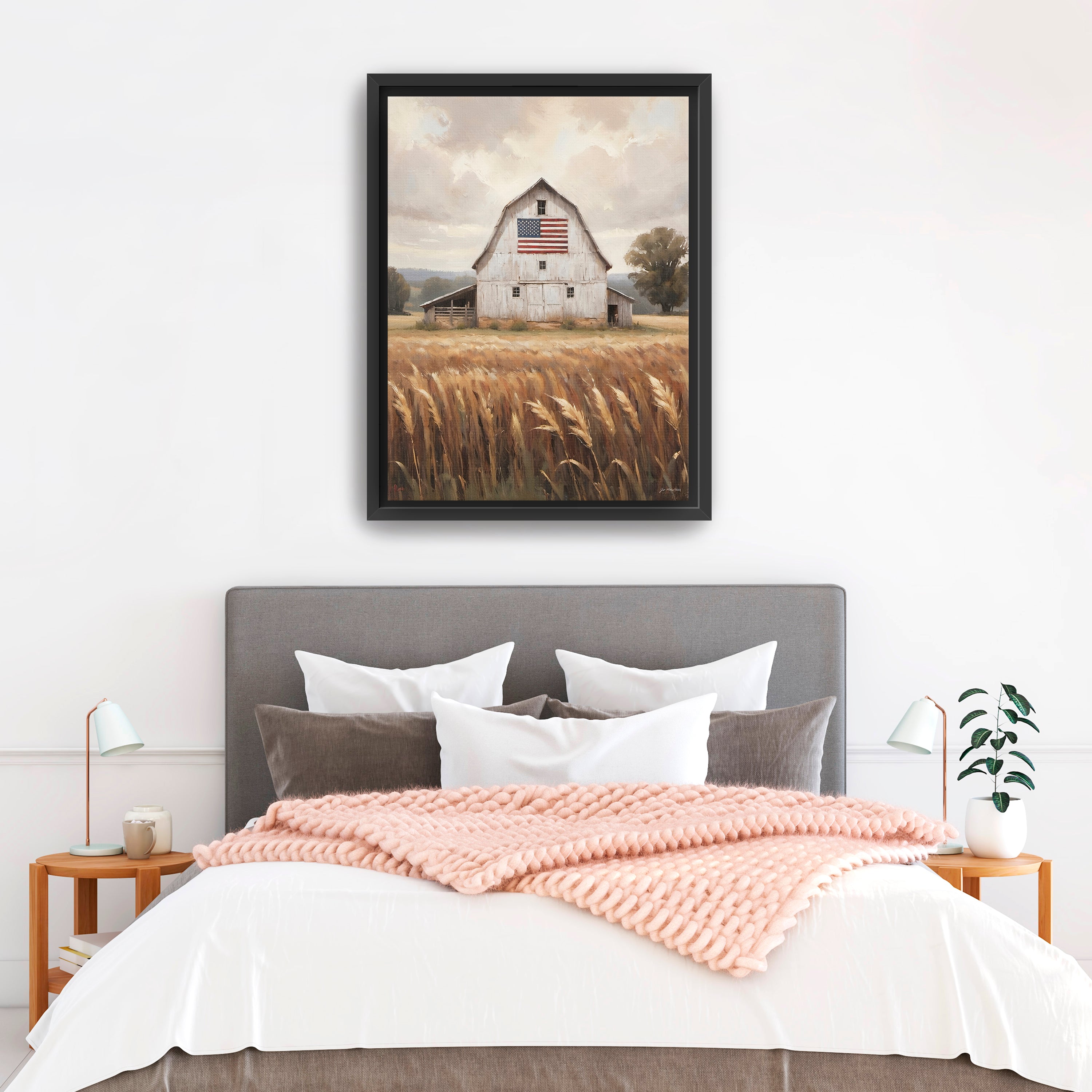 Land That I Love with Flag Canvas Giclee