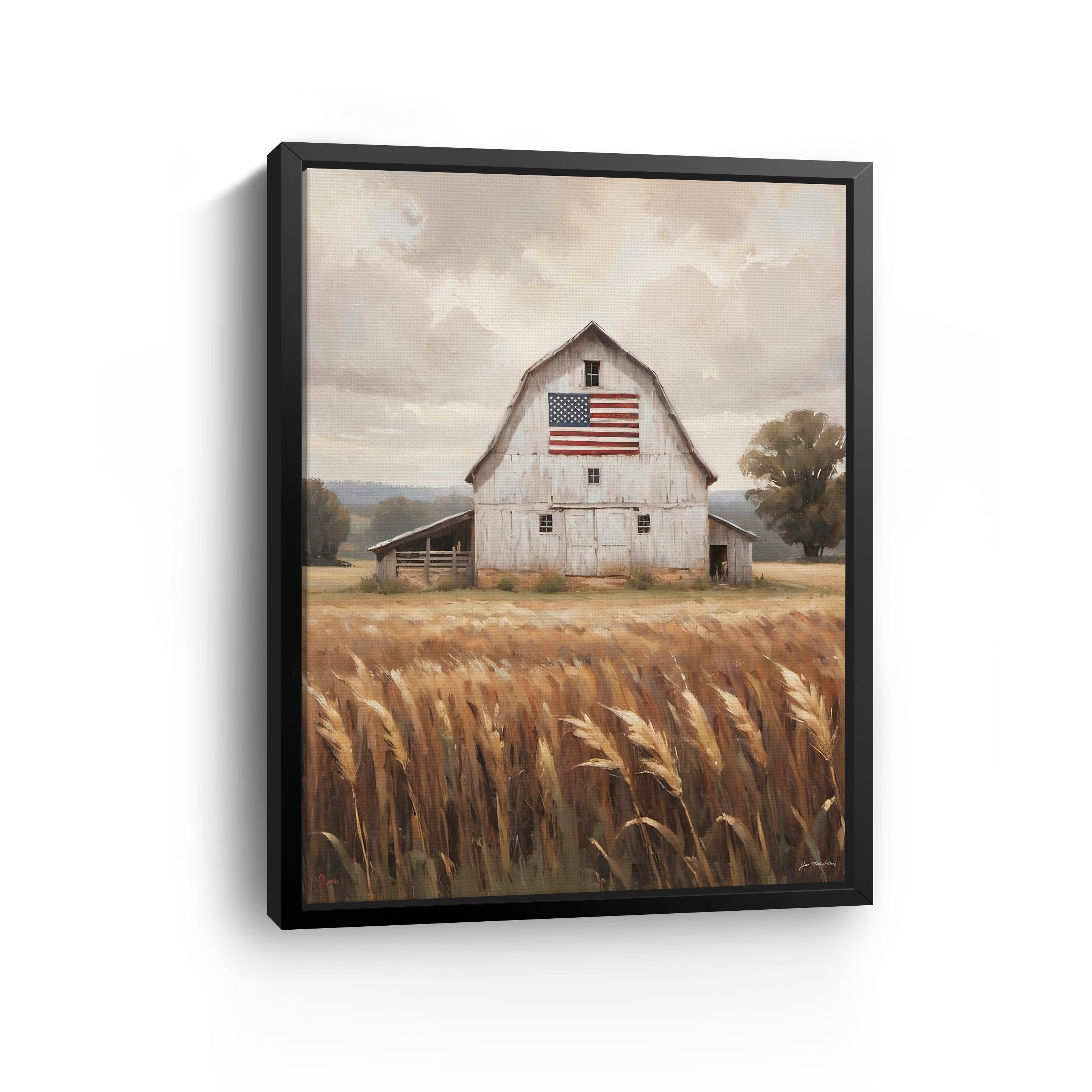 Land That I Love with Flag Canvas Giclee
