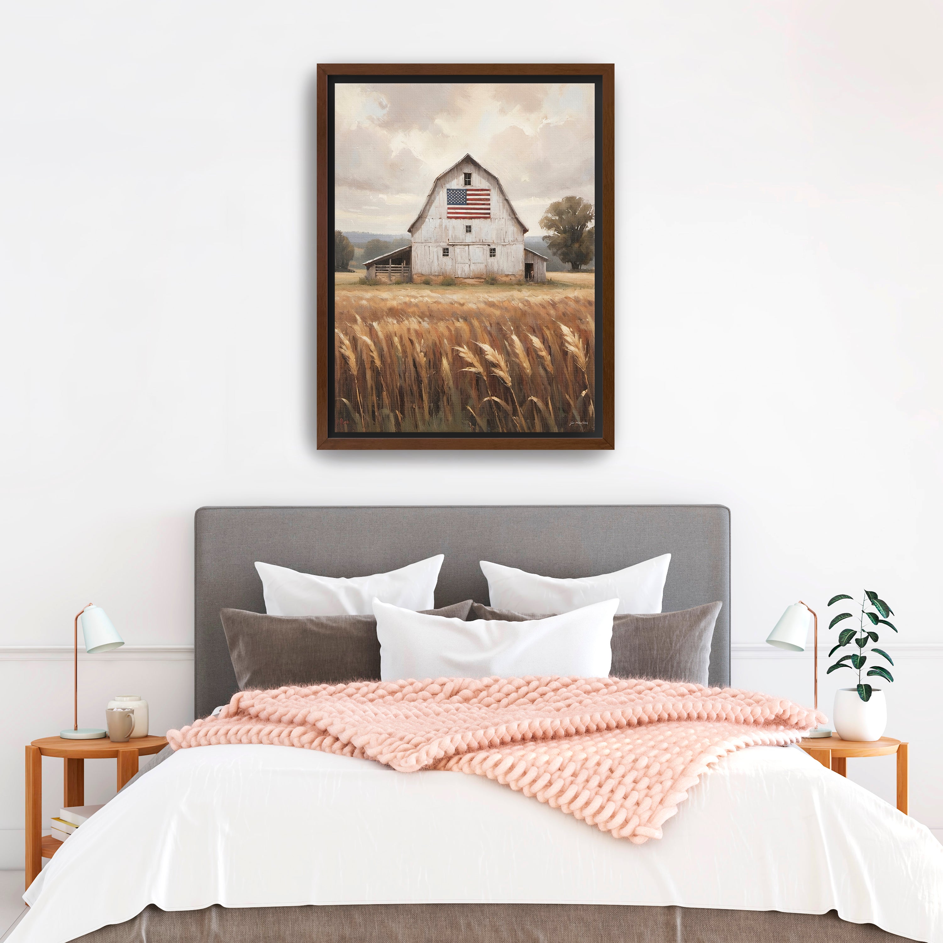 Land That I Love with Flag Canvas Giclee