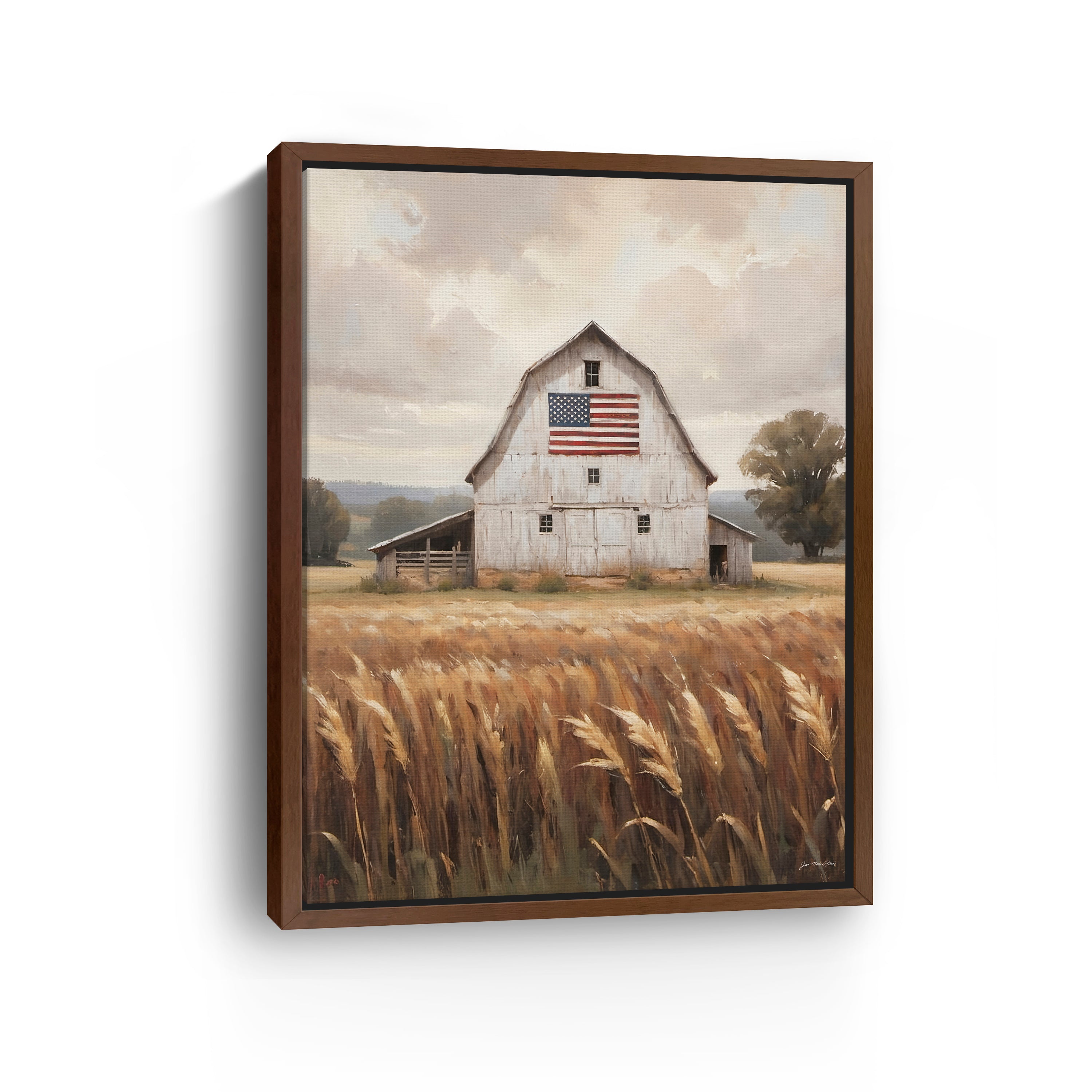 Land That I Love with Flag Canvas Giclee