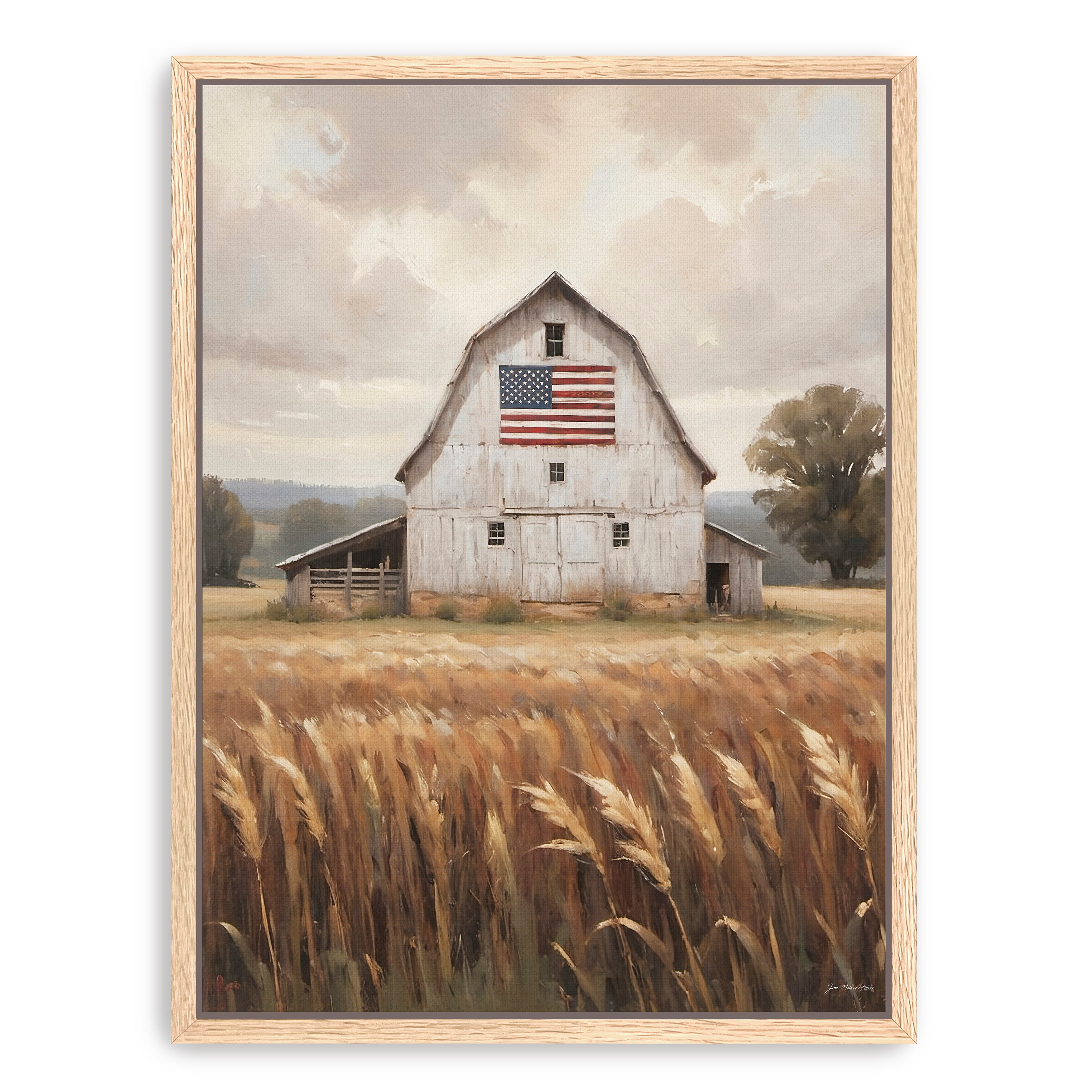 Land That I Love with Flag Canvas Giclee