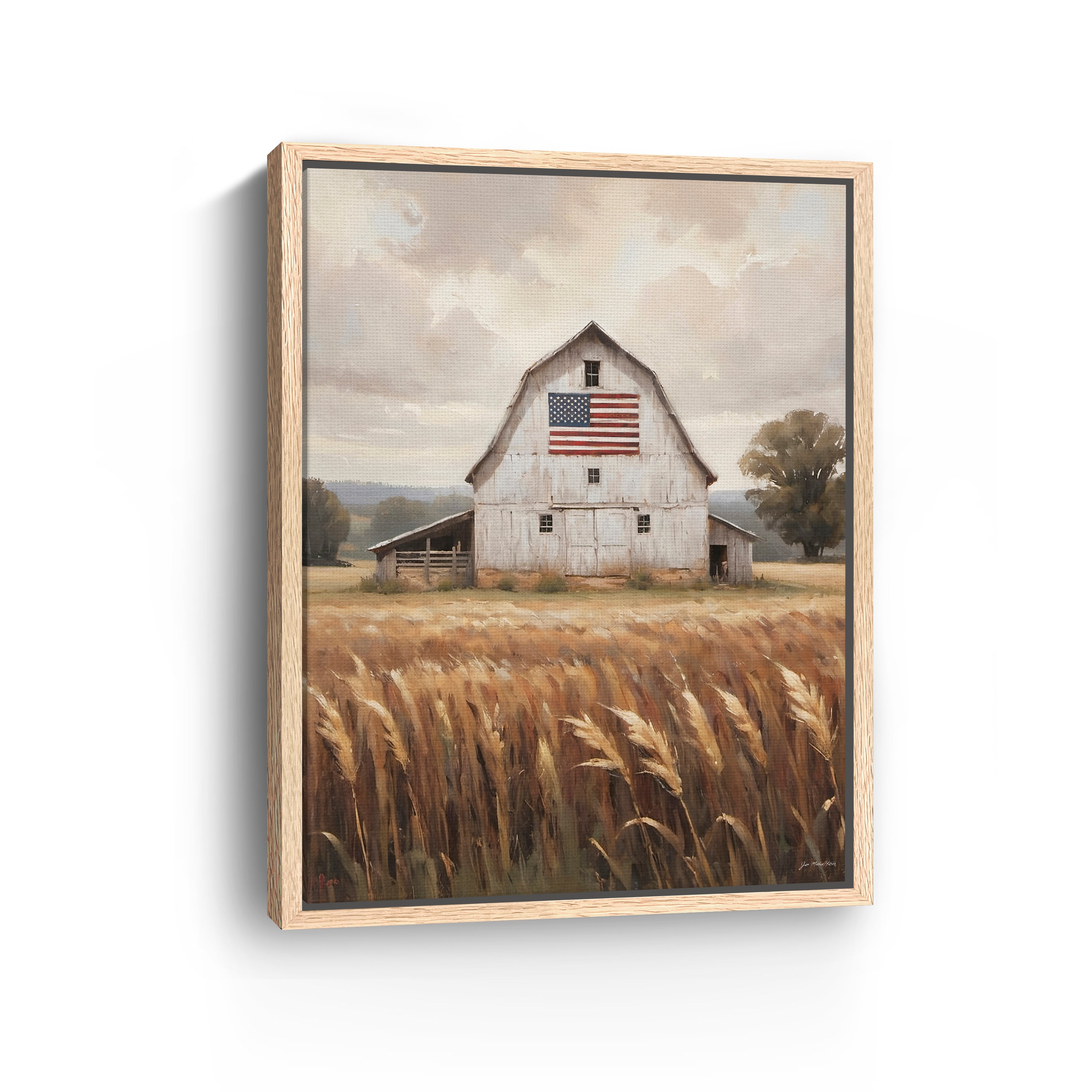 Land That I Love with Flag Canvas Giclee