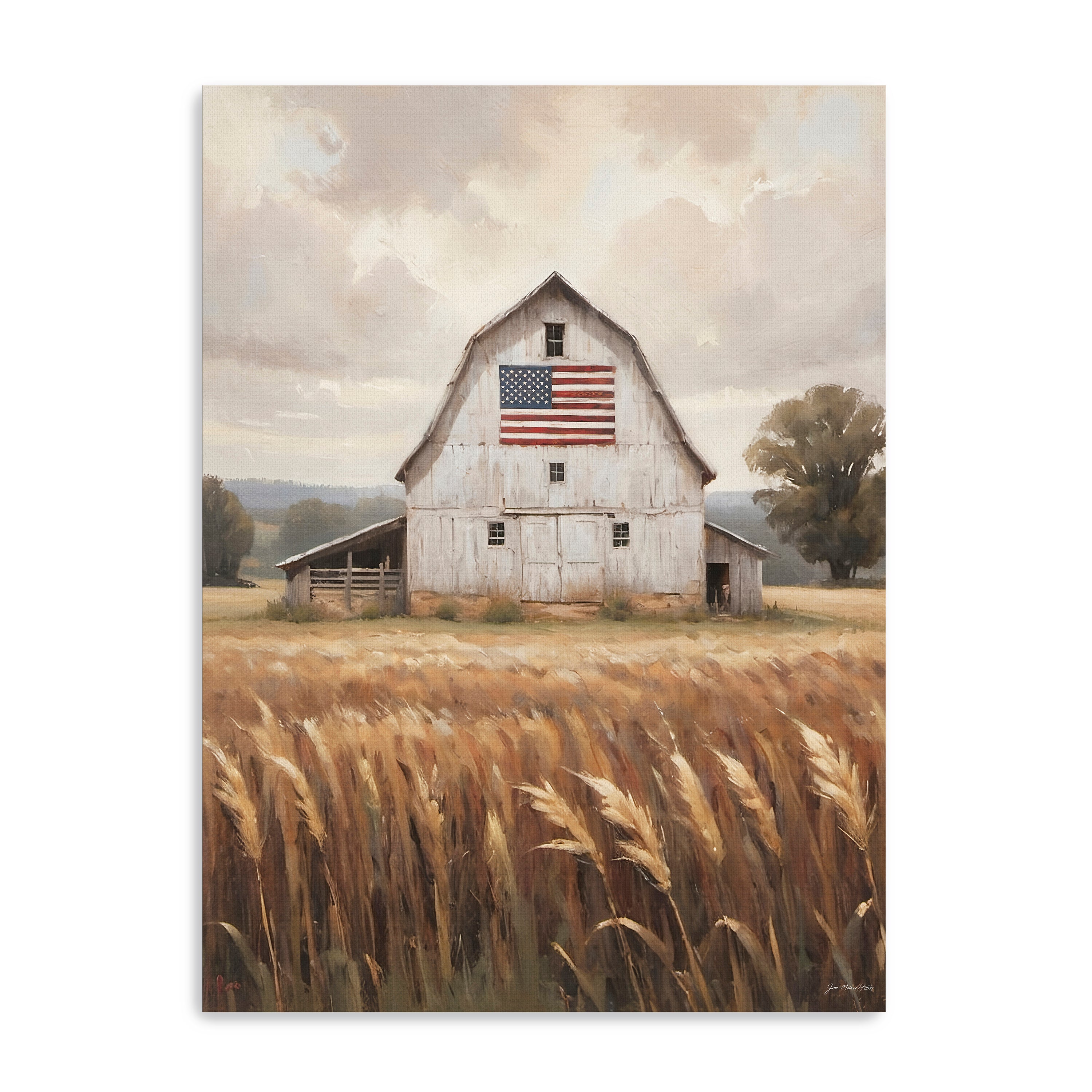Land That I Love with Flag Canvas Giclee