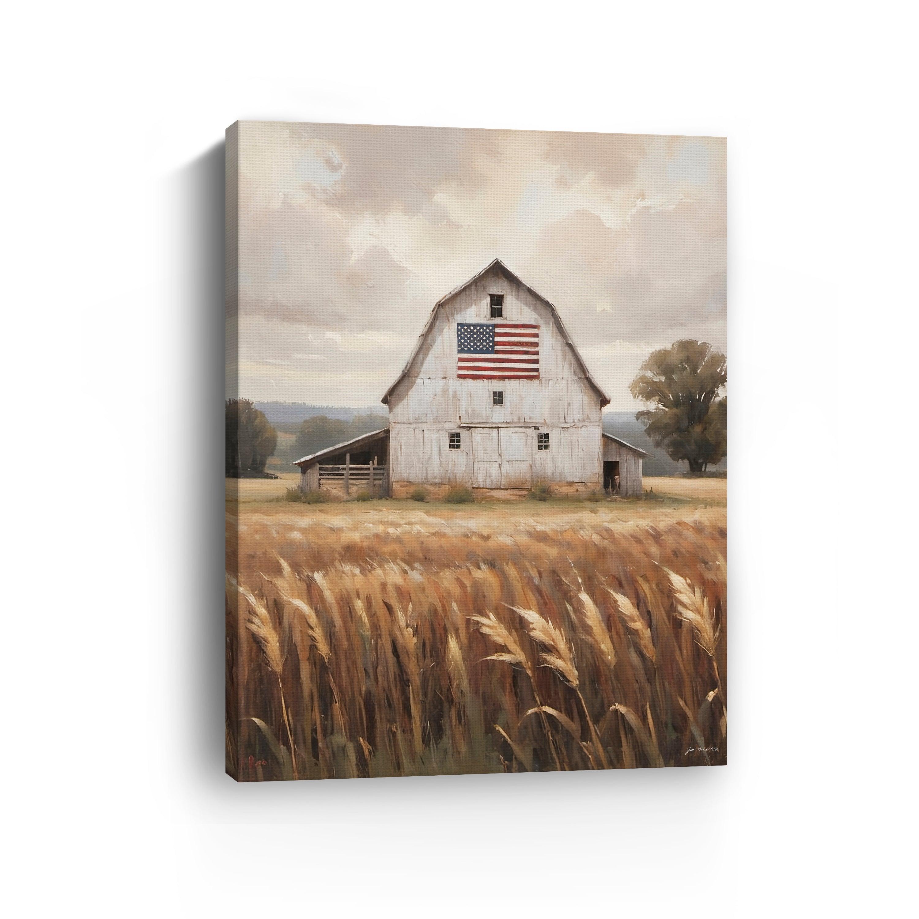 Land That I Love with Flag Canvas Giclee