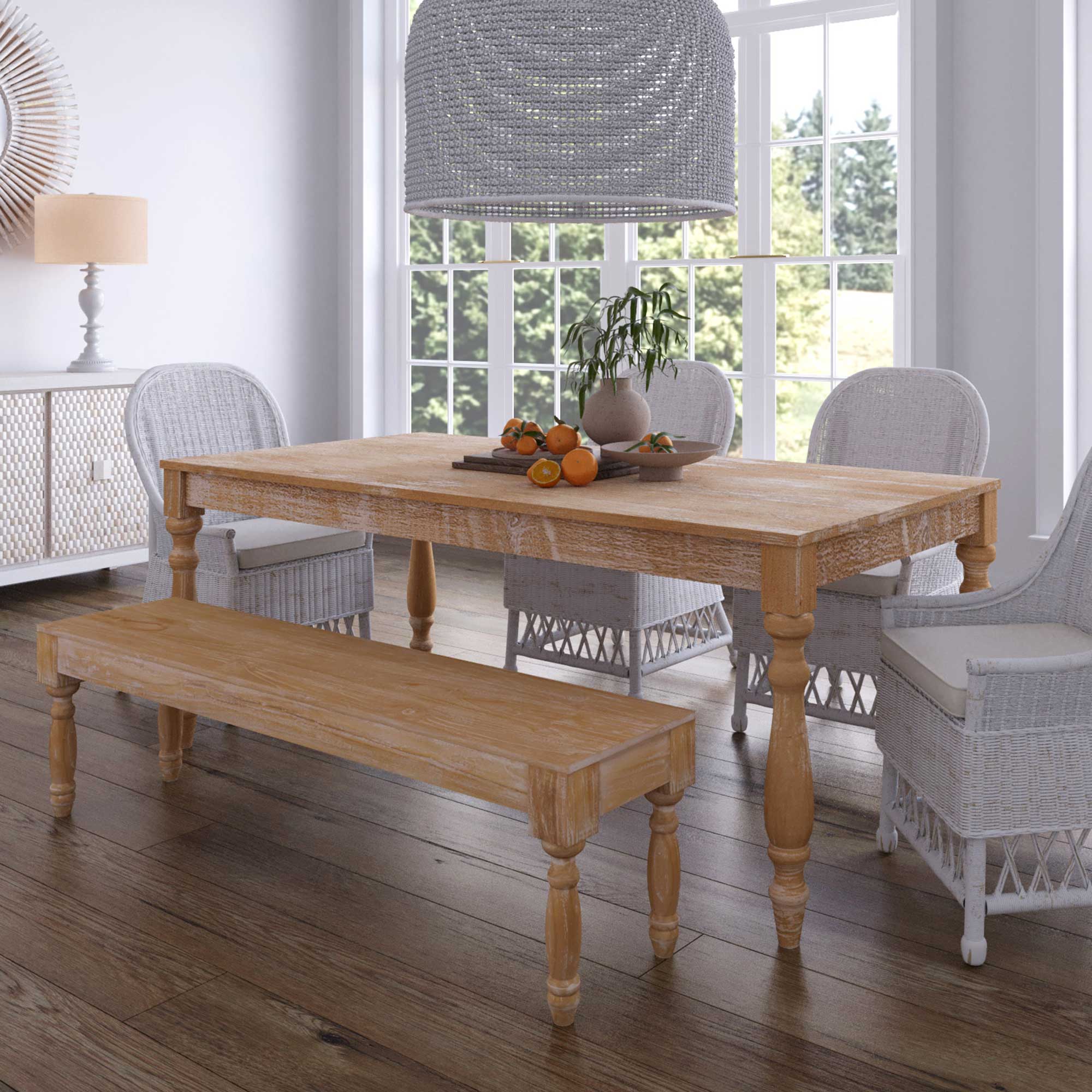 Timber Solid Teak Wood Dining Table