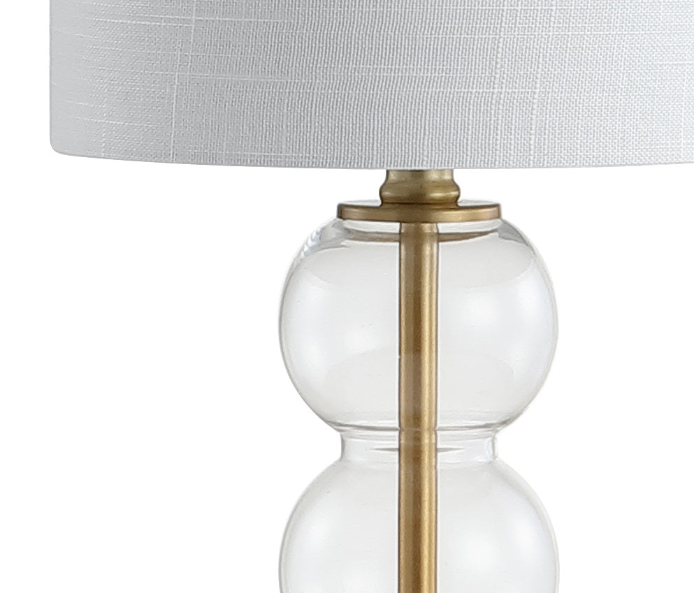 February Glass/Metal LED Table Lamp
