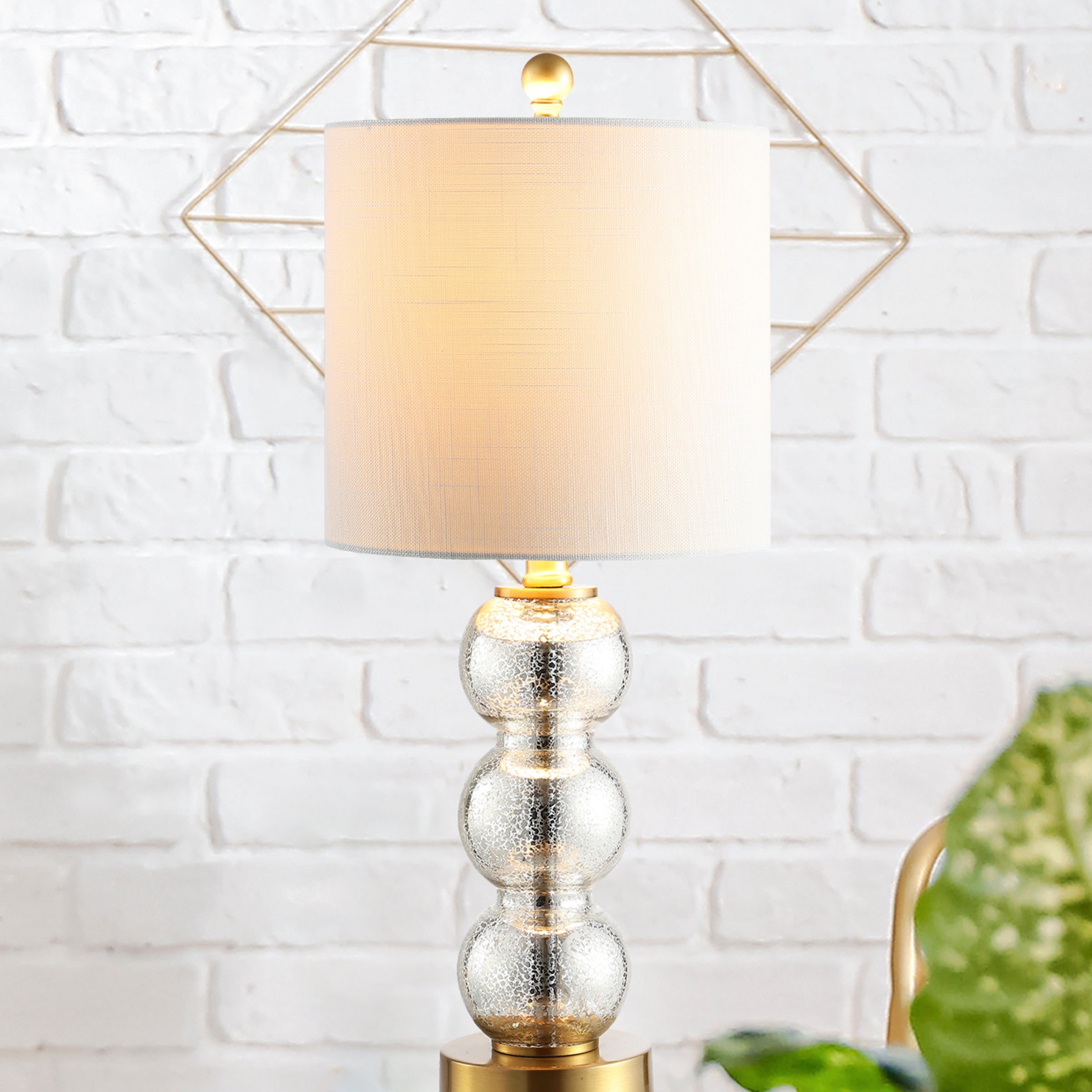 February Glass/Metal LED Table Lamp