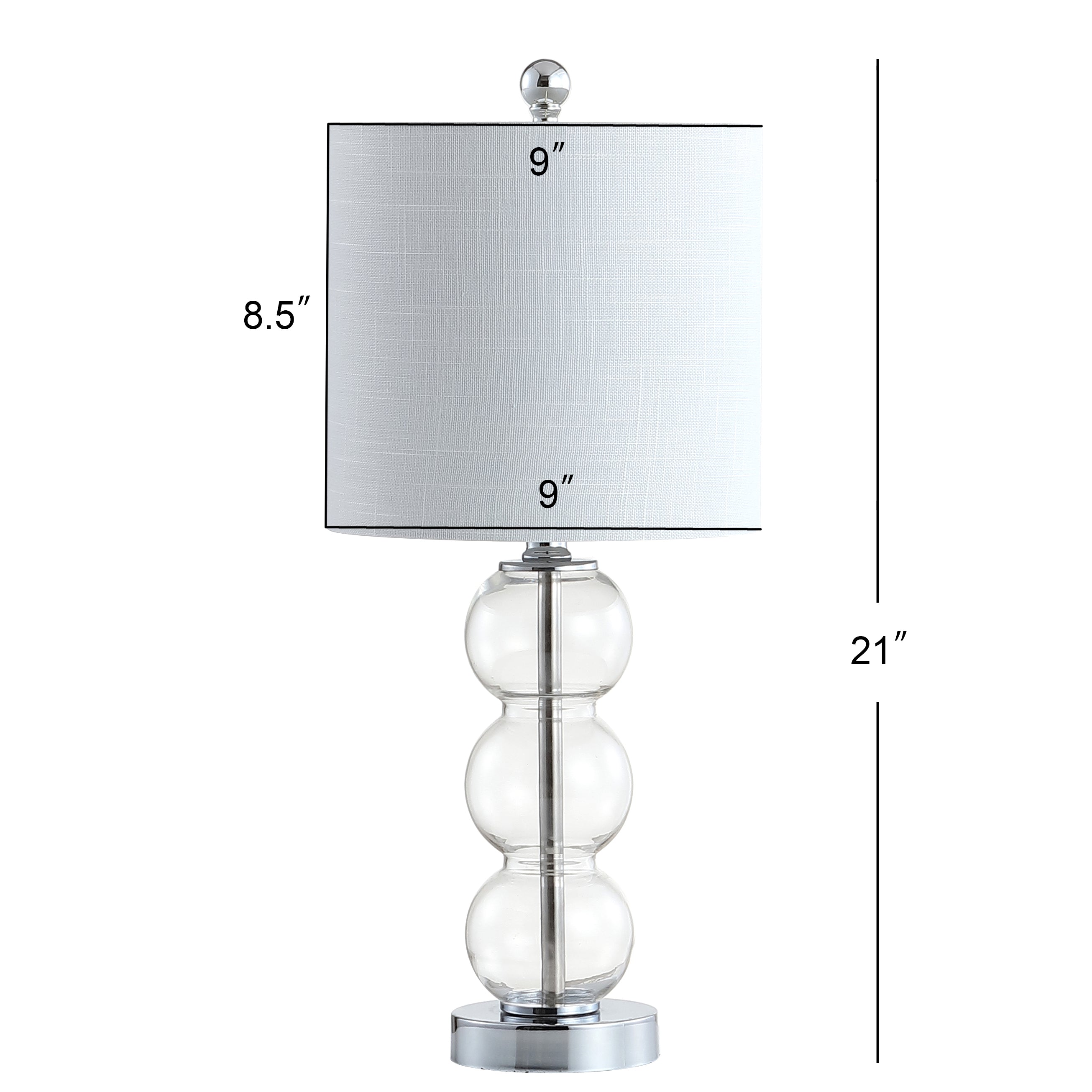 February Glass/Metal LED Table Lamp