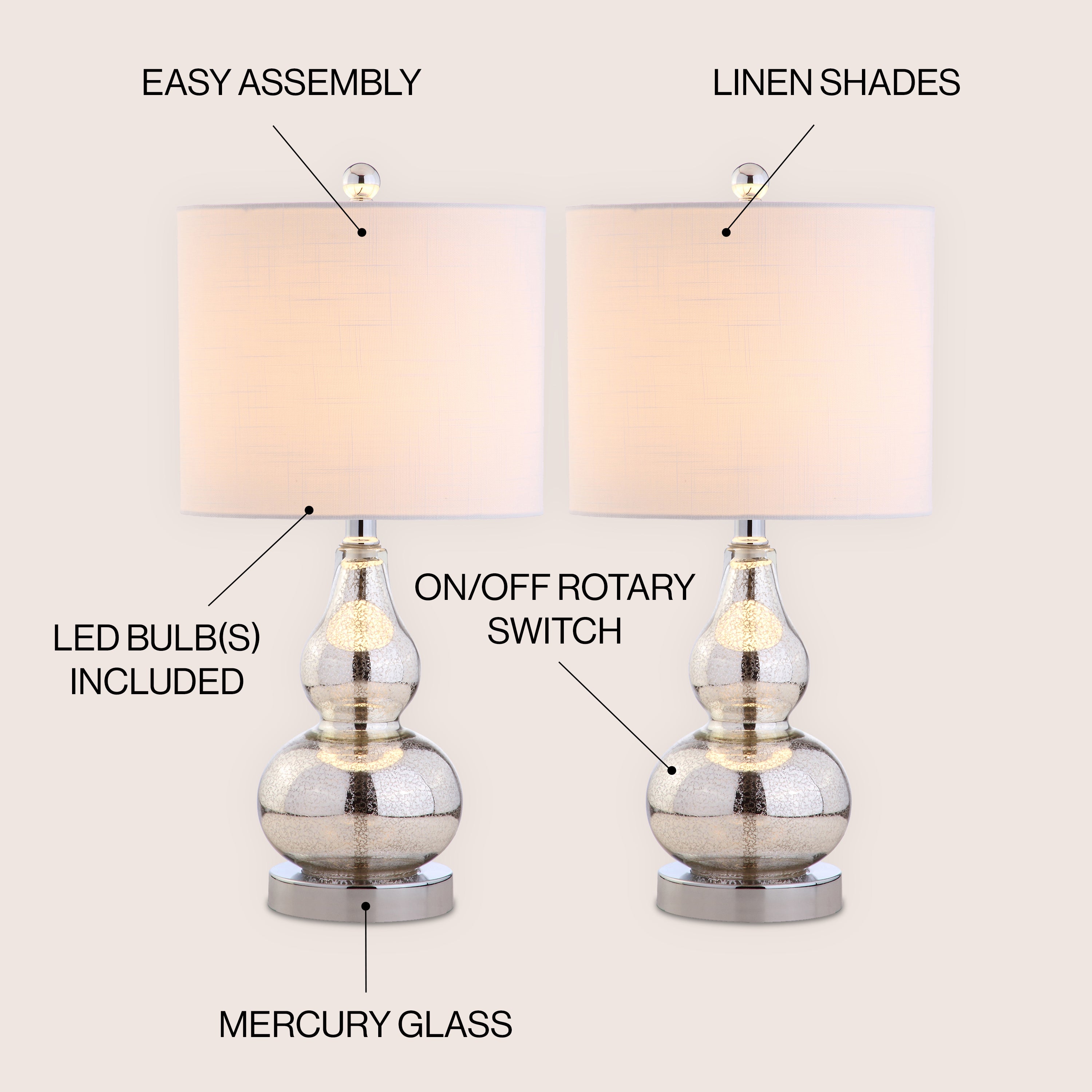 Anya Mini Glass Table Lamp